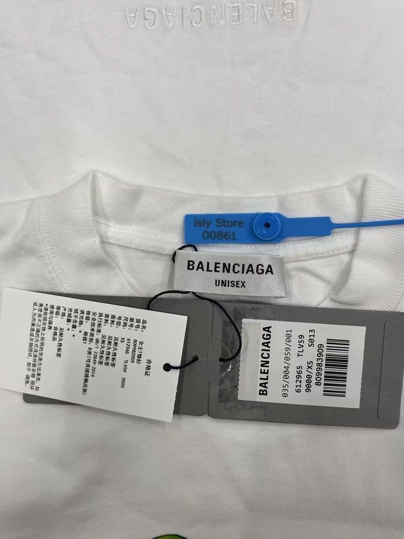 Balenciaga Balenciaga Crew Neck Pullover Fitted Straight Short Sleeve Size XS / US 0-2 / IT 36-38 - 5 Thumbnail