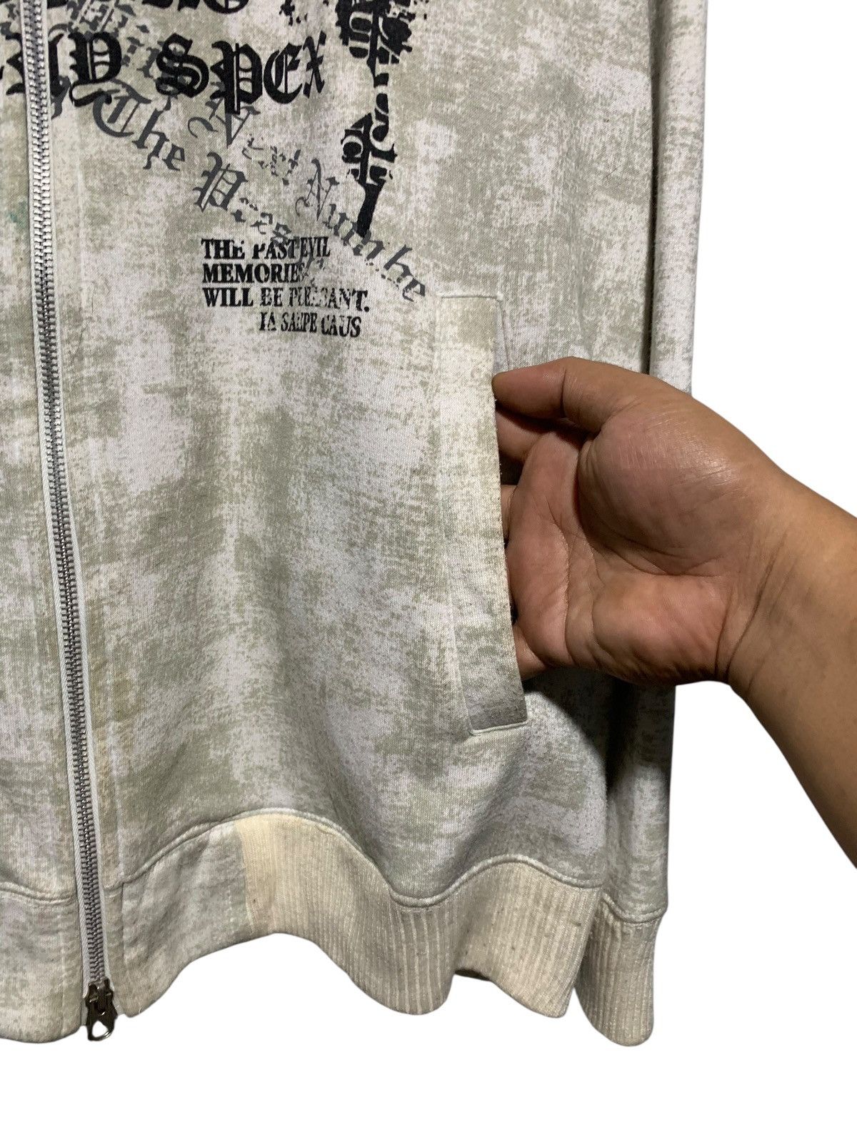 If Six Was Nine Y2k Beaumere burning spirit poem double zip fur hoodie Size US XL / EU 56 / 4 - 6 Thumbnail