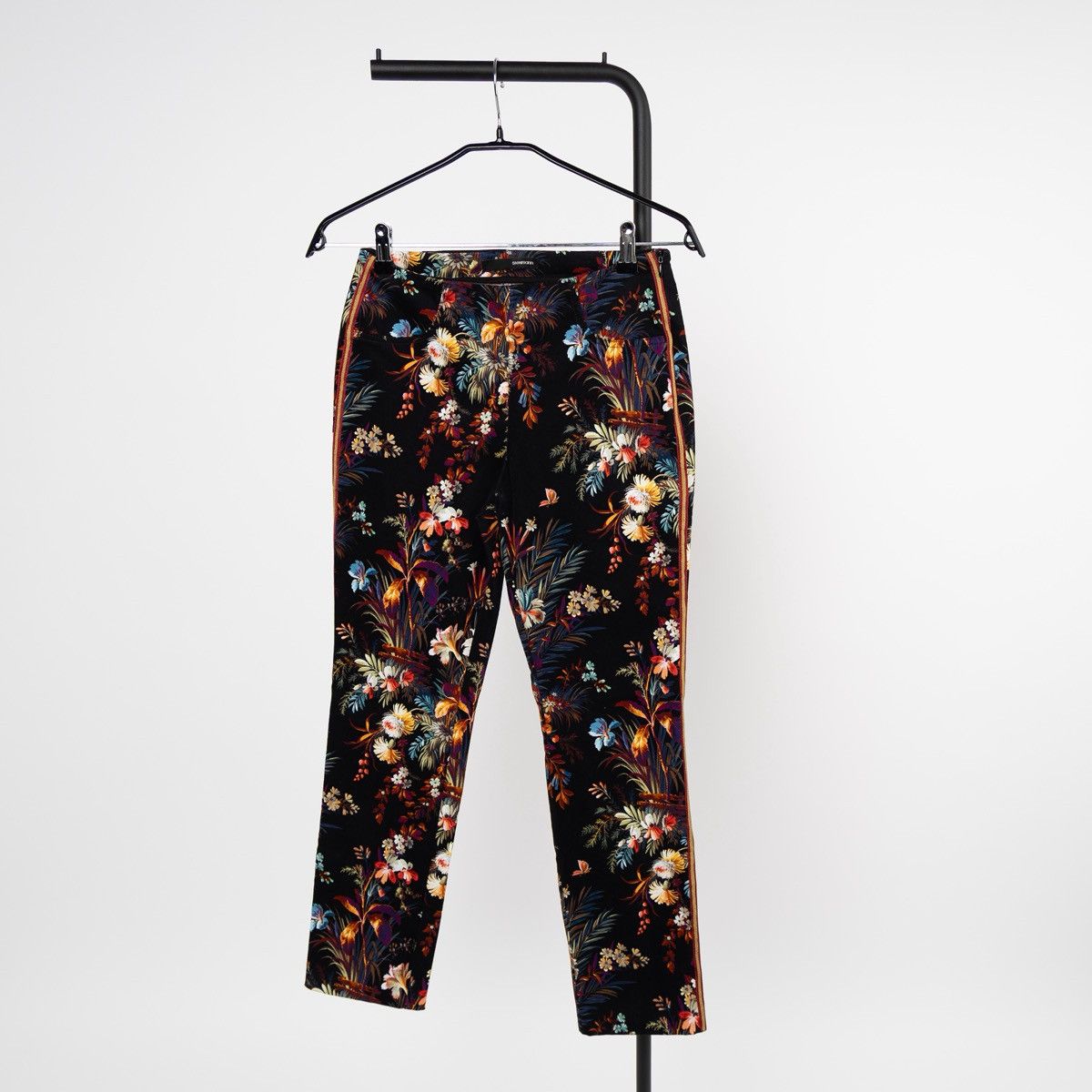 Other Stehmann Womens Floral Trousers Multicolor Stretch Pants Size 26" / US 2 / IT 38 - 1 Thumbnail