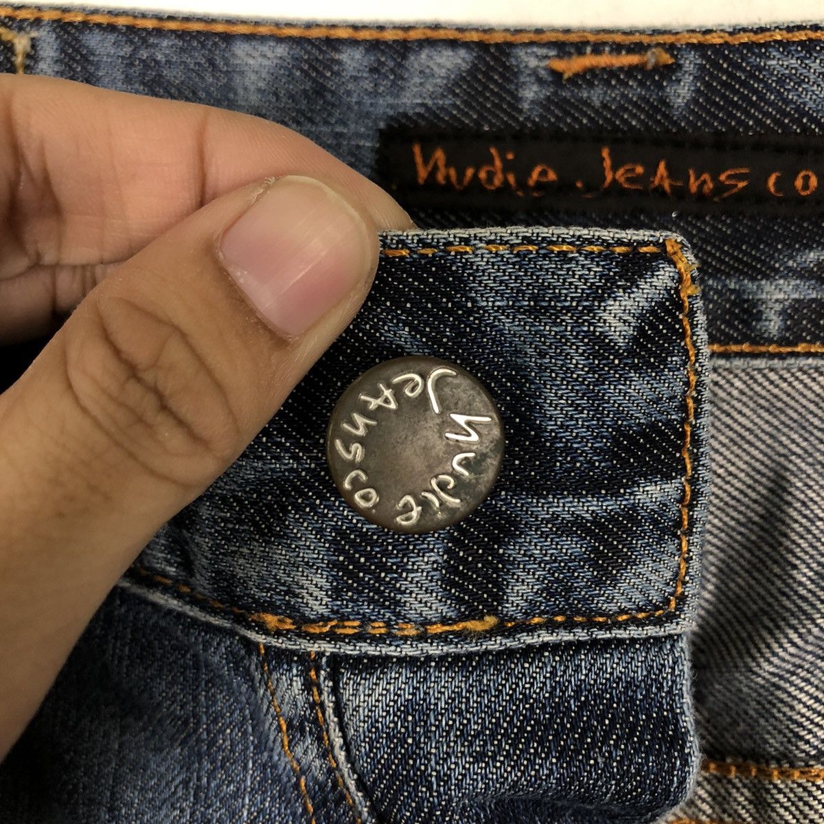 Japanese Brand 🔥Nudie Jeans Co Denim Straight Cut Issey Miyake Design Size US 32 / EU 48 - 13 Thumbnail
