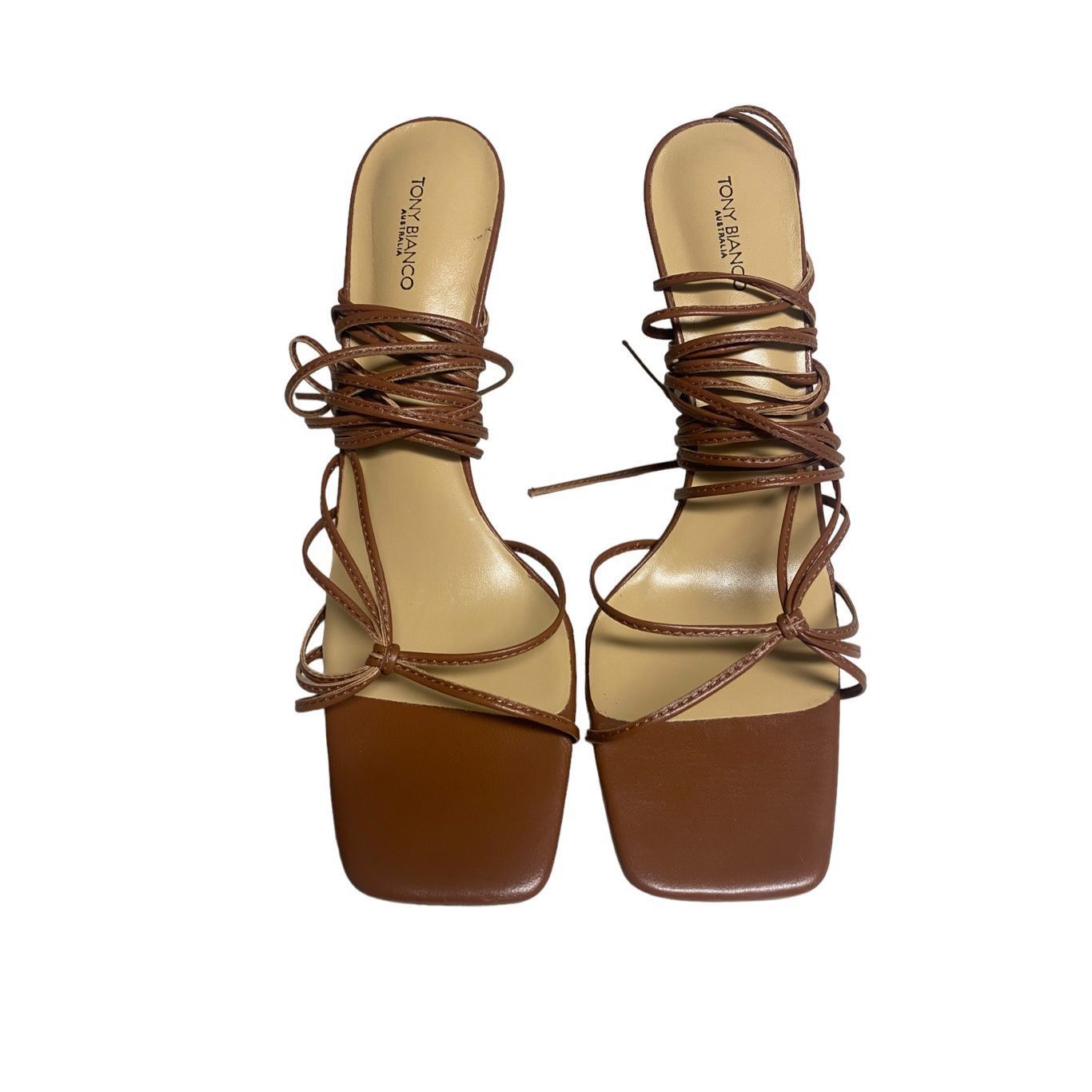 Tony Bianco Feliz Sanda in Rust Nappa Size 10 NIB
