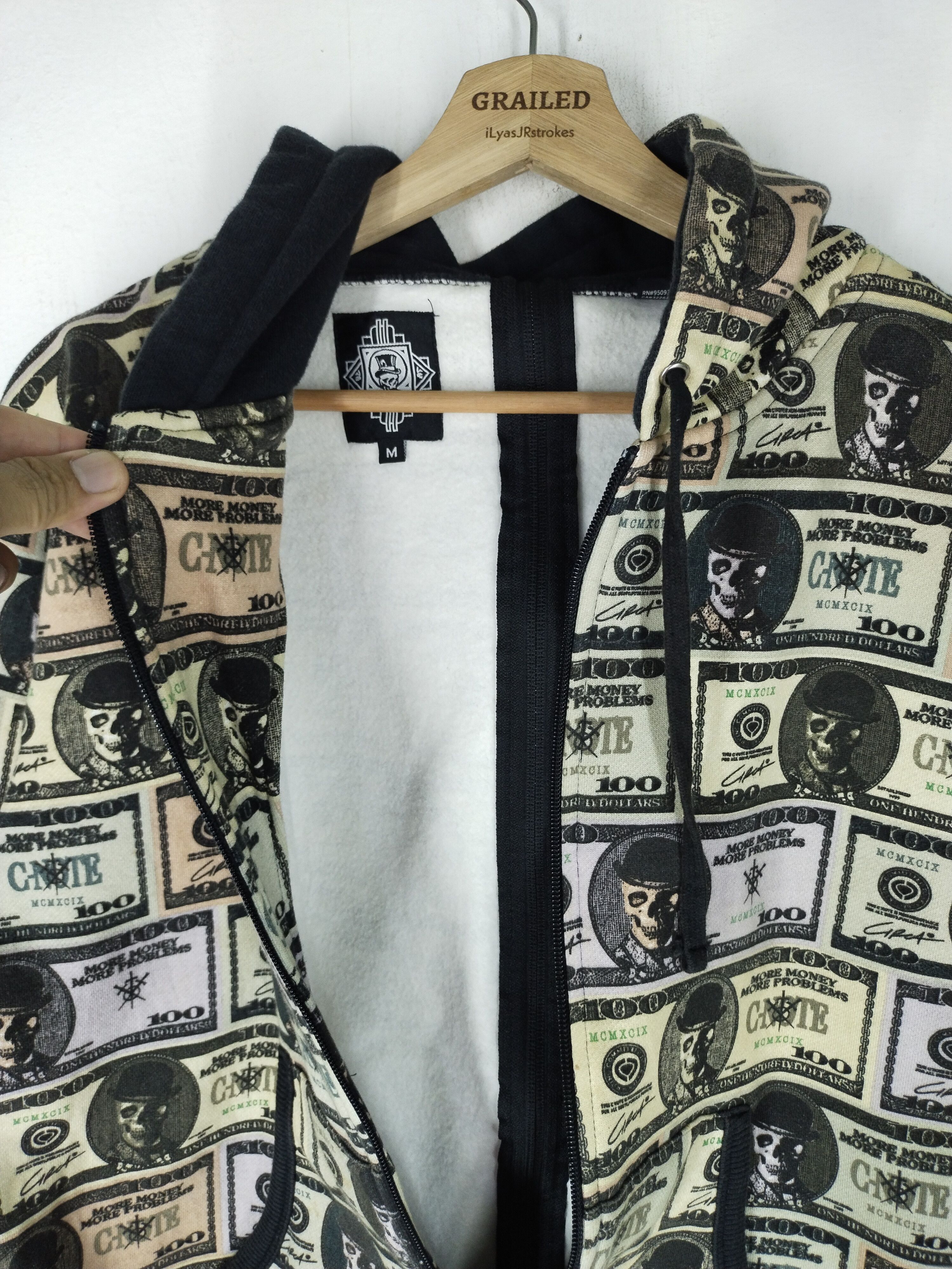 C1RCA Vintage Circa C-Note Skulls Overprint Punks LBG Hoodie Size US M / EU 48-50 / 2 - 8 Thumbnail