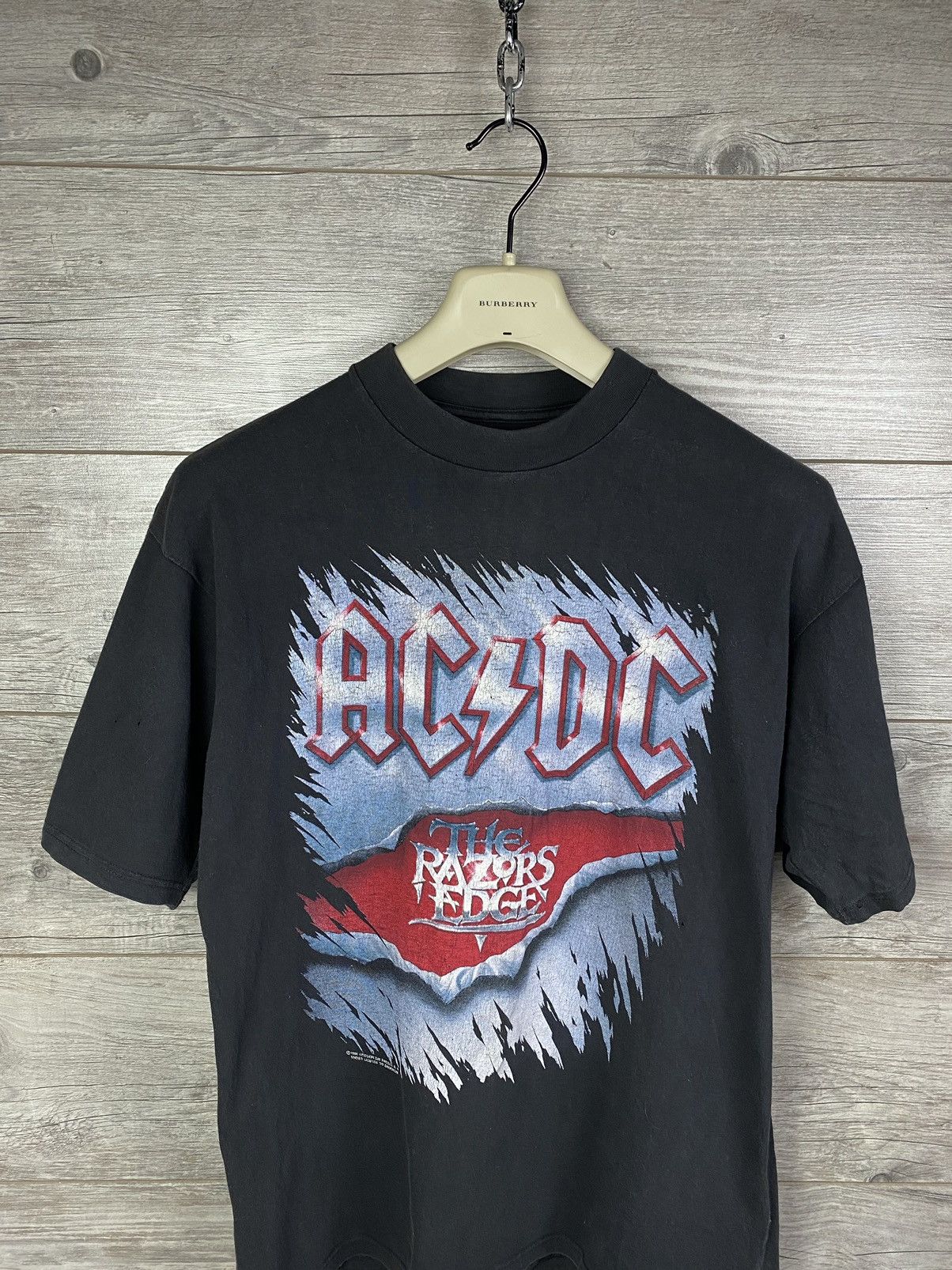 Vintage Vintage 1990 AC/DC The Razors Edge Tour original Brockum Size US M / EU 48-50 / 2 - 10 Thumbnail