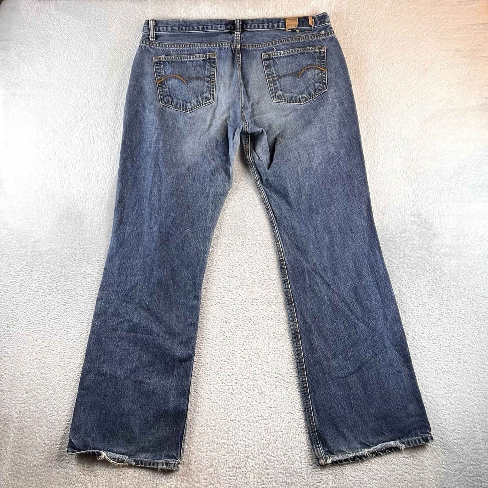 American Eagle Outfitters VINTAGE American Eagle Outfitters Jeans Women Bootcut 14 Blue Denim Y2K VTG Jeans Regular Womens Size 36" / US 14 / IT 50 - 2 Thumbnail