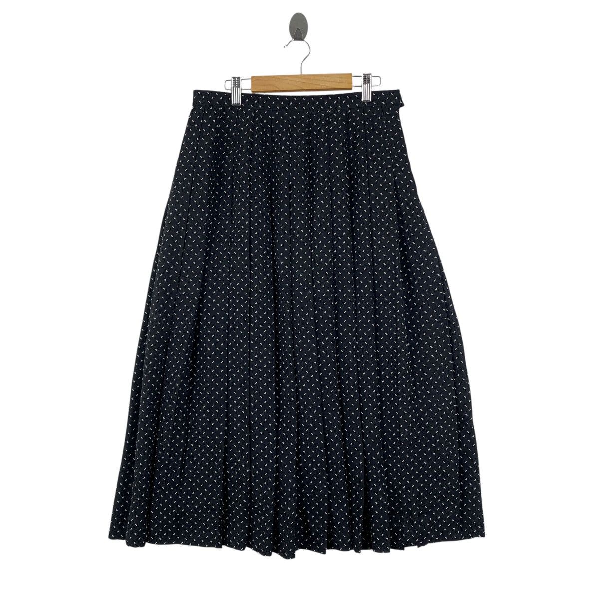 Burberry BURBERRY LONDON Overprint Polkadot Midi Skirt Size 28" / US 6 / IT 42 - 1 Thumbnail
