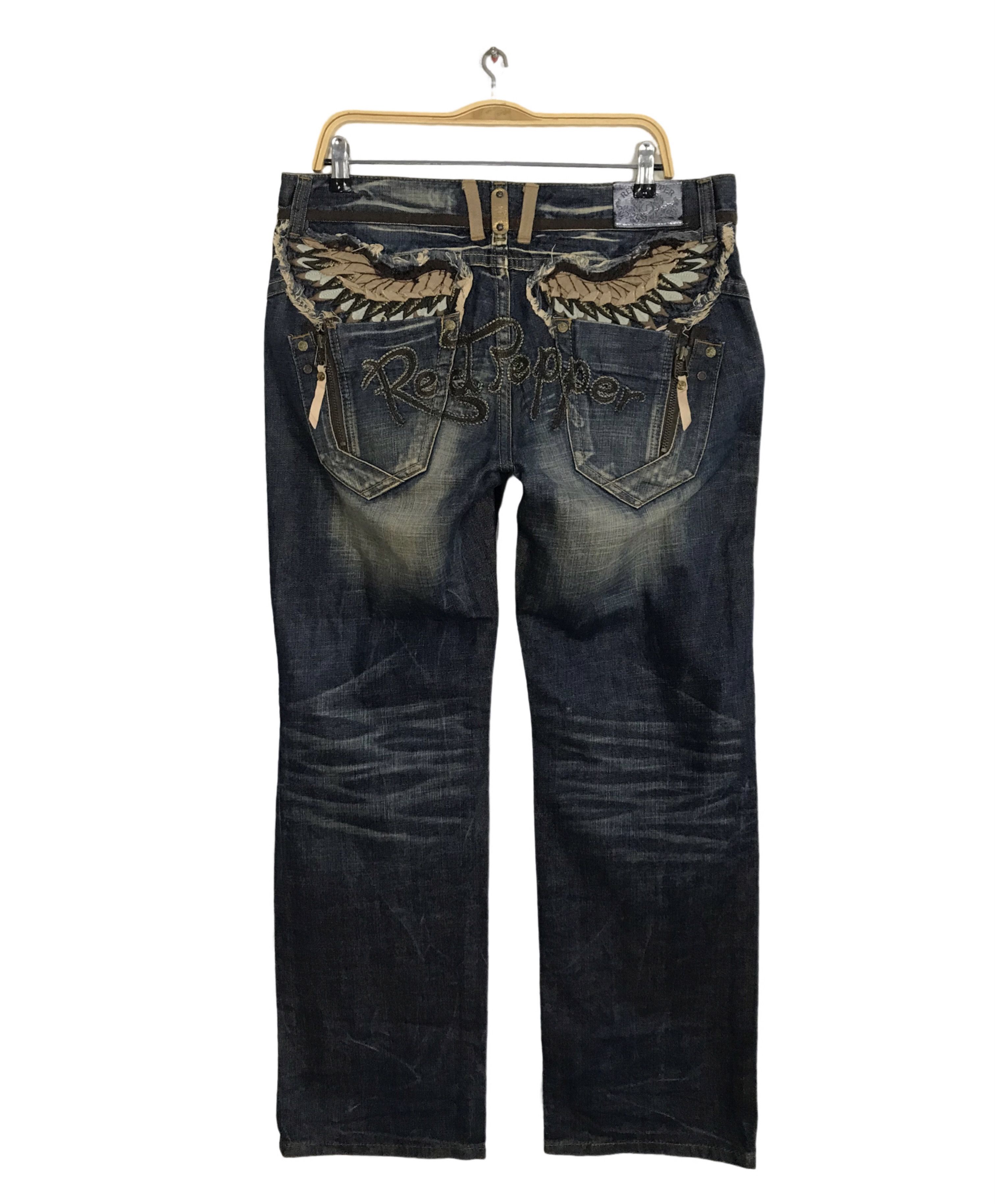 Red Pepper Denim Japan&Co Embroidery Art Indigo Jeans