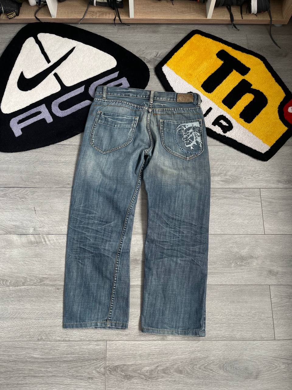 Diesel × Streetwear × Vintage vintage diesel big logo blue denim jeans y2k Size US 32 / EU 48 - 3 Thumbnail