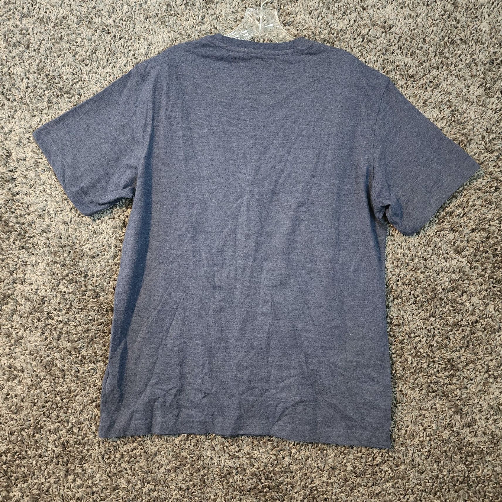 Champion Champion Mens Navy Short Sleeve Cotton Poly Blend Heavy T-Shirt Size L Size US L / EU 52-54 / 3 - 4 Thumbnail