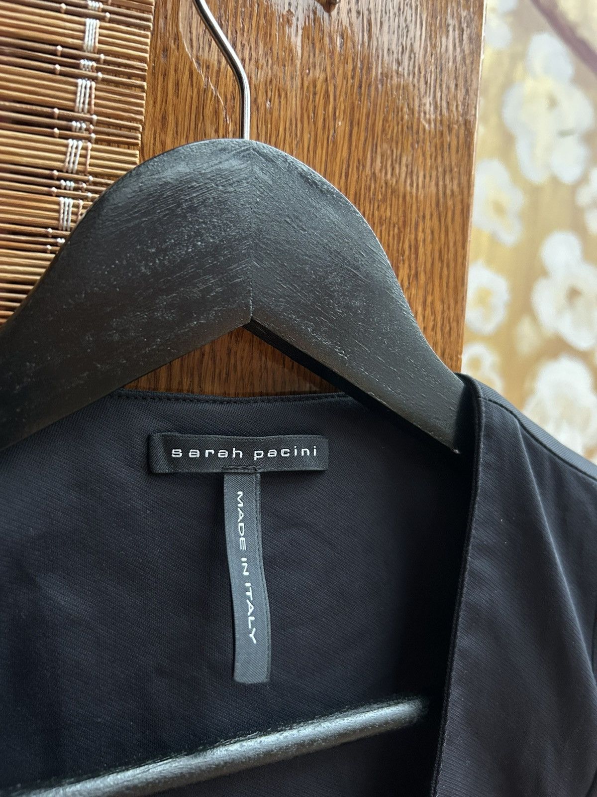 Sarah Pacini × Vintage Sarah Pacini Black Zip Front Sleeveless Dress Size 1 Size S / US 4 / IT 40 - 4 Thumbnail