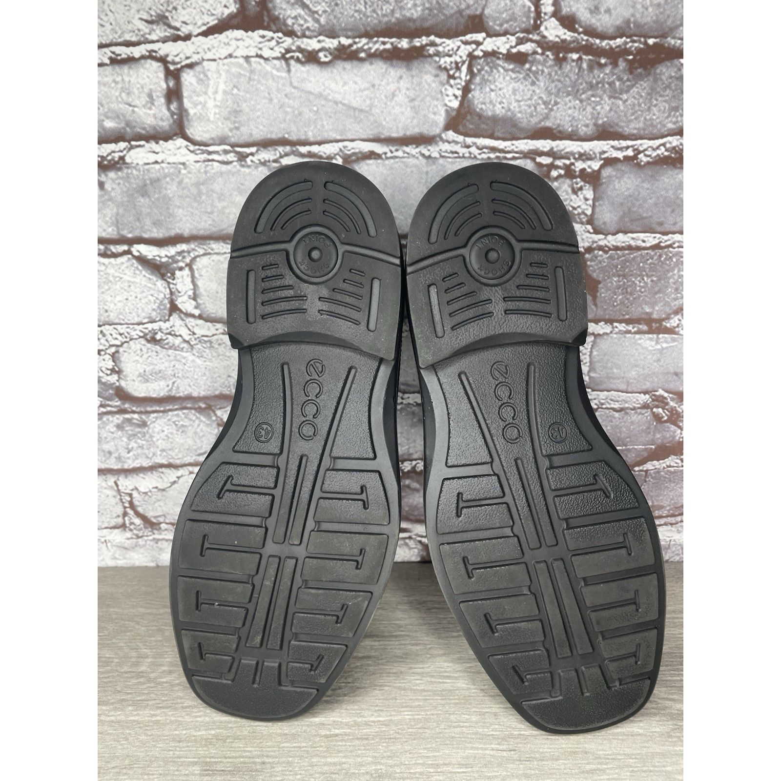 Ecco Ecco Black Leather Apron Toe Slip On Casual Loafers Shoes Me Size US 10 / EU 43 - 19 Thumbnail