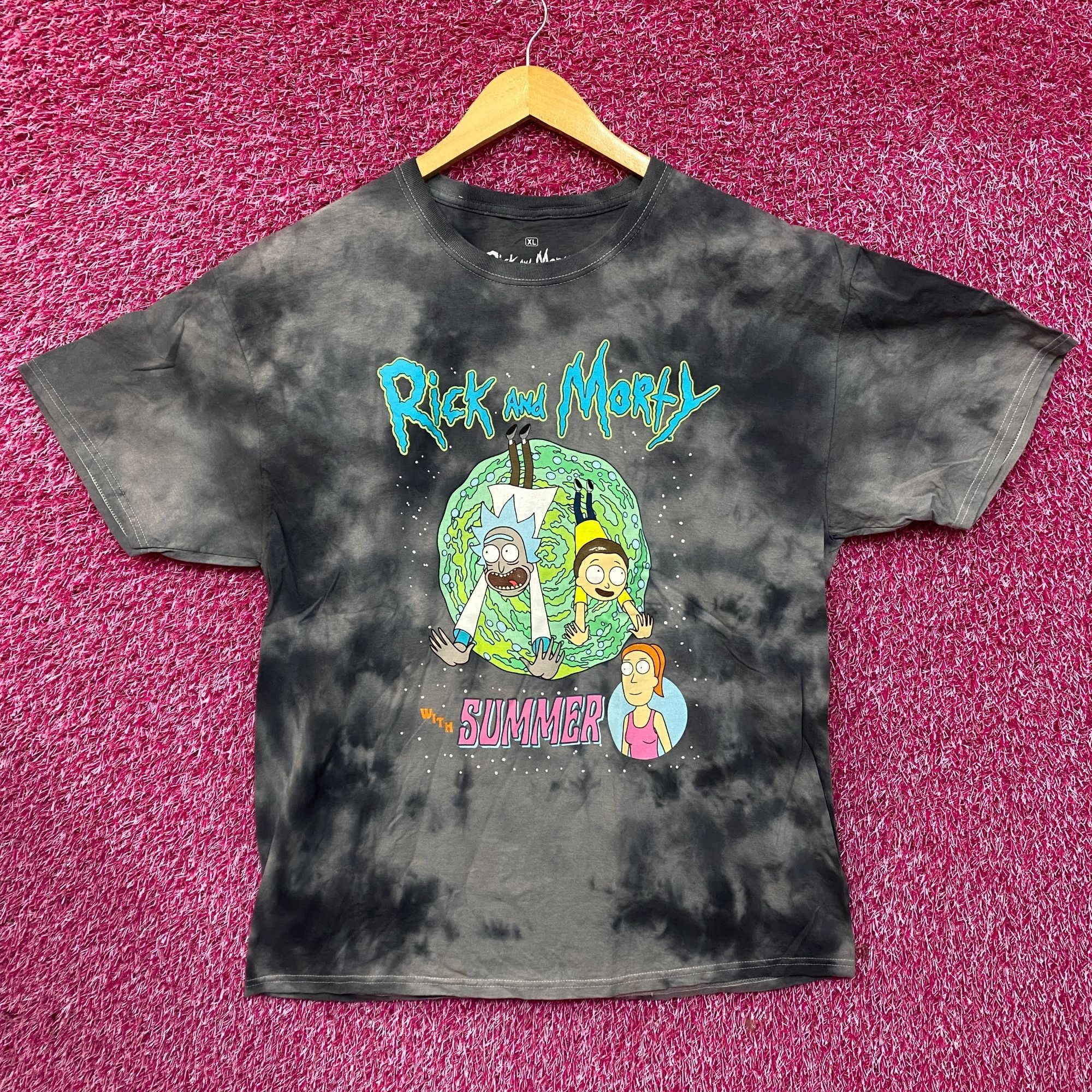 Ripple Junction Adult Swim Rick & Morty with Summer Tie Dye T-Shirt Size XL Size US XL / EU 56 / 4 - 1 Thumbnail