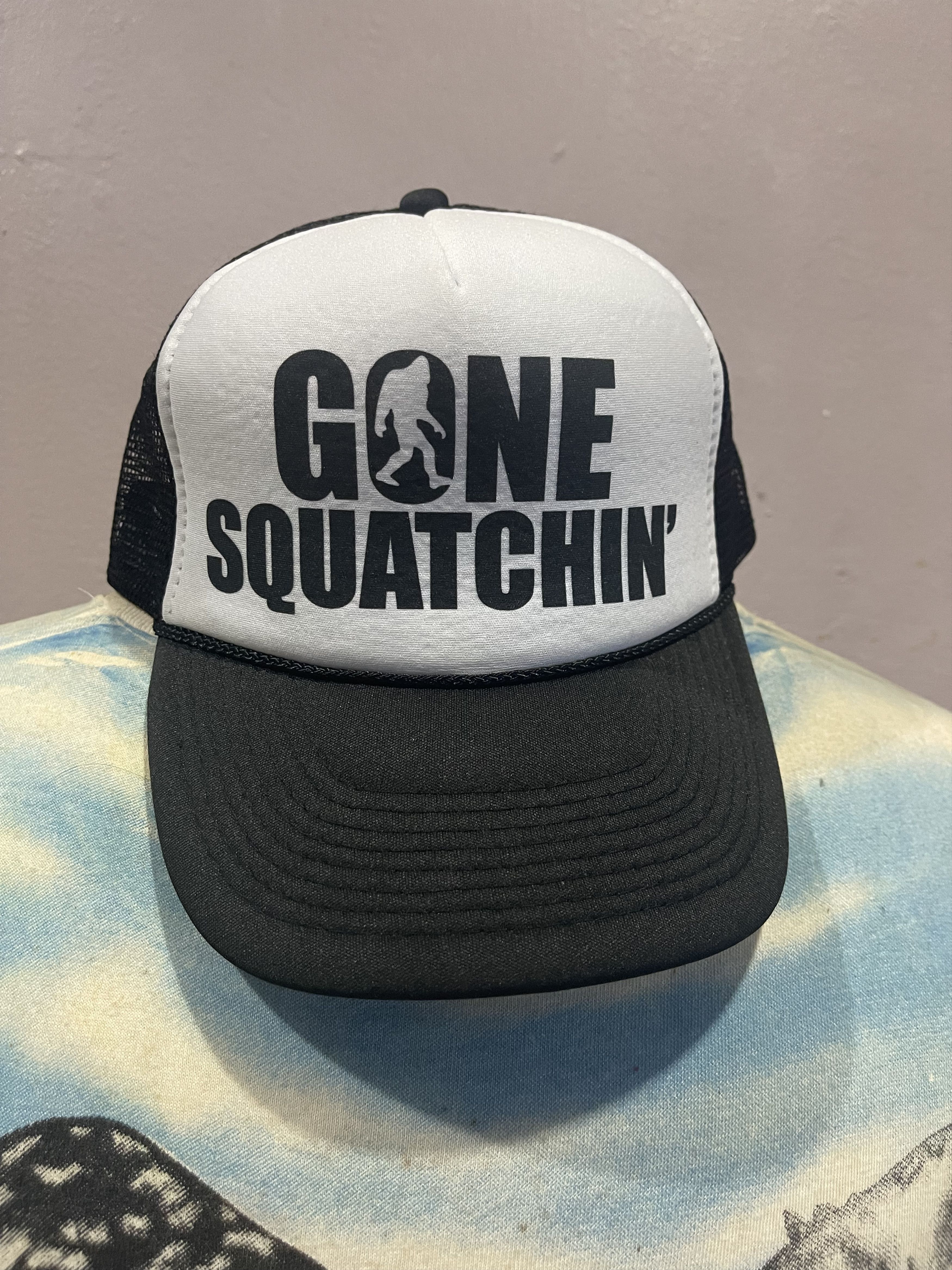 Japanese Brand Gone Squatchin Trucker Cap Hat Size ONE SIZE - 1 Thumbnail