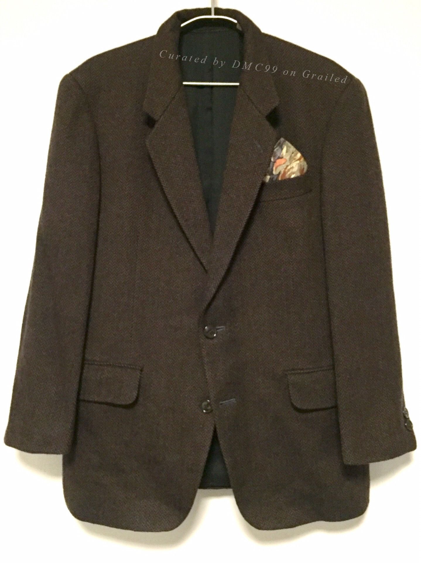 Yohji Yamamoto Yohji Yamamoto A.A.R Herringbone Wool Blazer Size US M / EU 48-50 / 2 - 1 Thumbnail