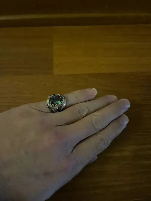 VIBE Vintage Metal Craftsman Engraved Signet Ring Size ONE SIZE - 2 Thumbnail