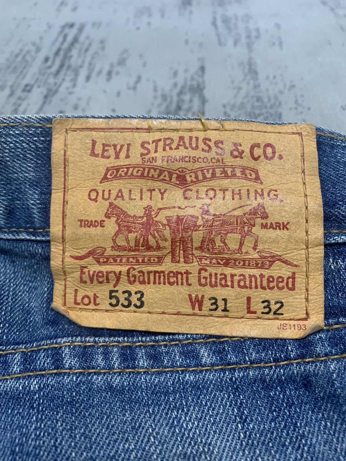 Levi's VTG Y2K Levi's Japan 533 Loose Straight Leg Jeans Cotton Size US 32 / EU 48 - 15 Thumbnail