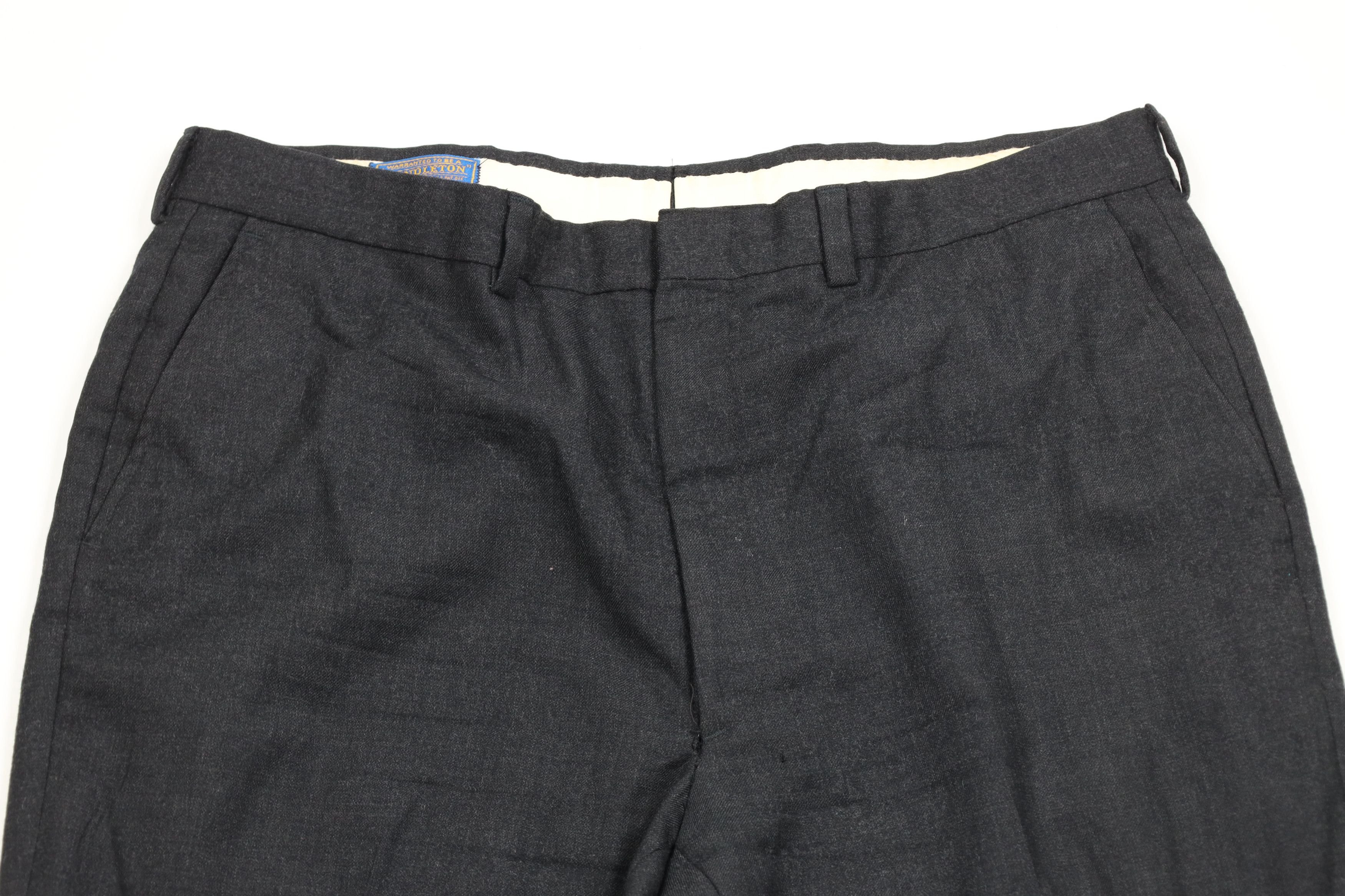 Pendleton × Vintage Vintage 70s Pendleton Cuffed Wool Wide Leg Chino Pants USA Size US 38 / EU 54 - 2 Thumbnail