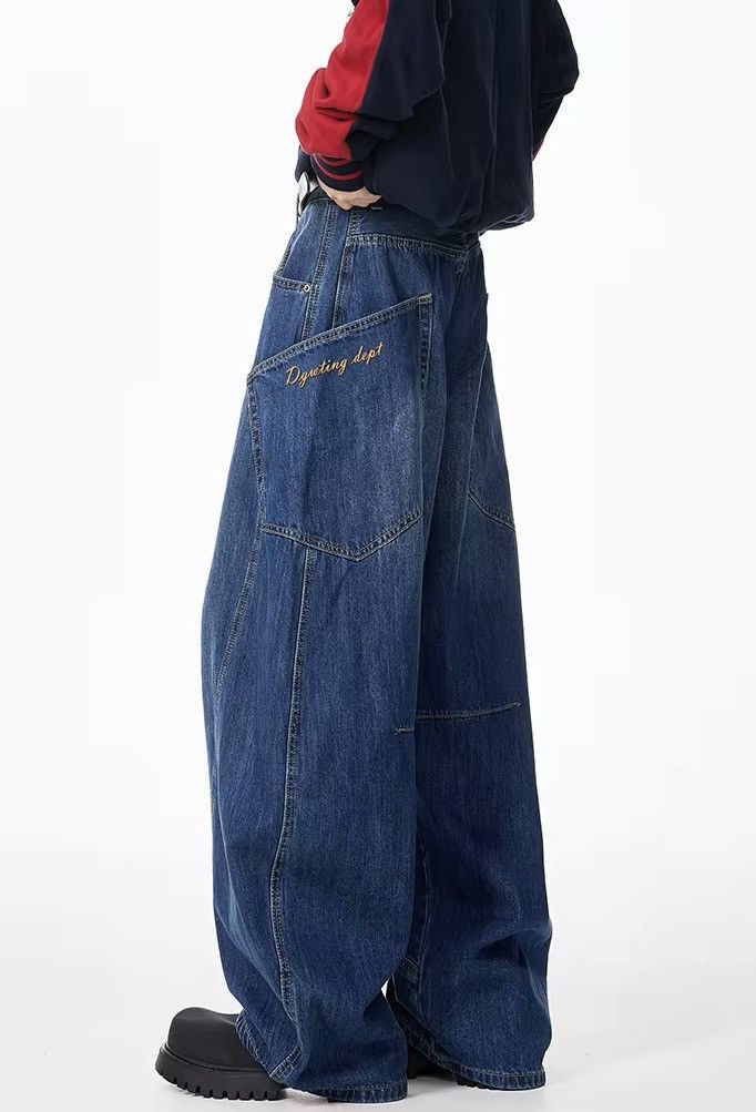 Japanese Brand × Vintage Y2K Vintage Baggy Cargo Jeans Size US 34 / EU 50 - 5 Thumbnail