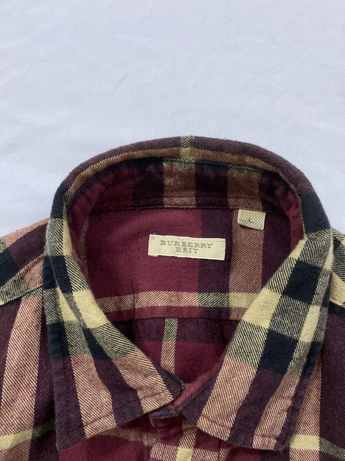 Burberry Vintage Burberry Brit button ups flannel long sleeve Size US L / EU 52-54 / 3 - 3 Thumbnail