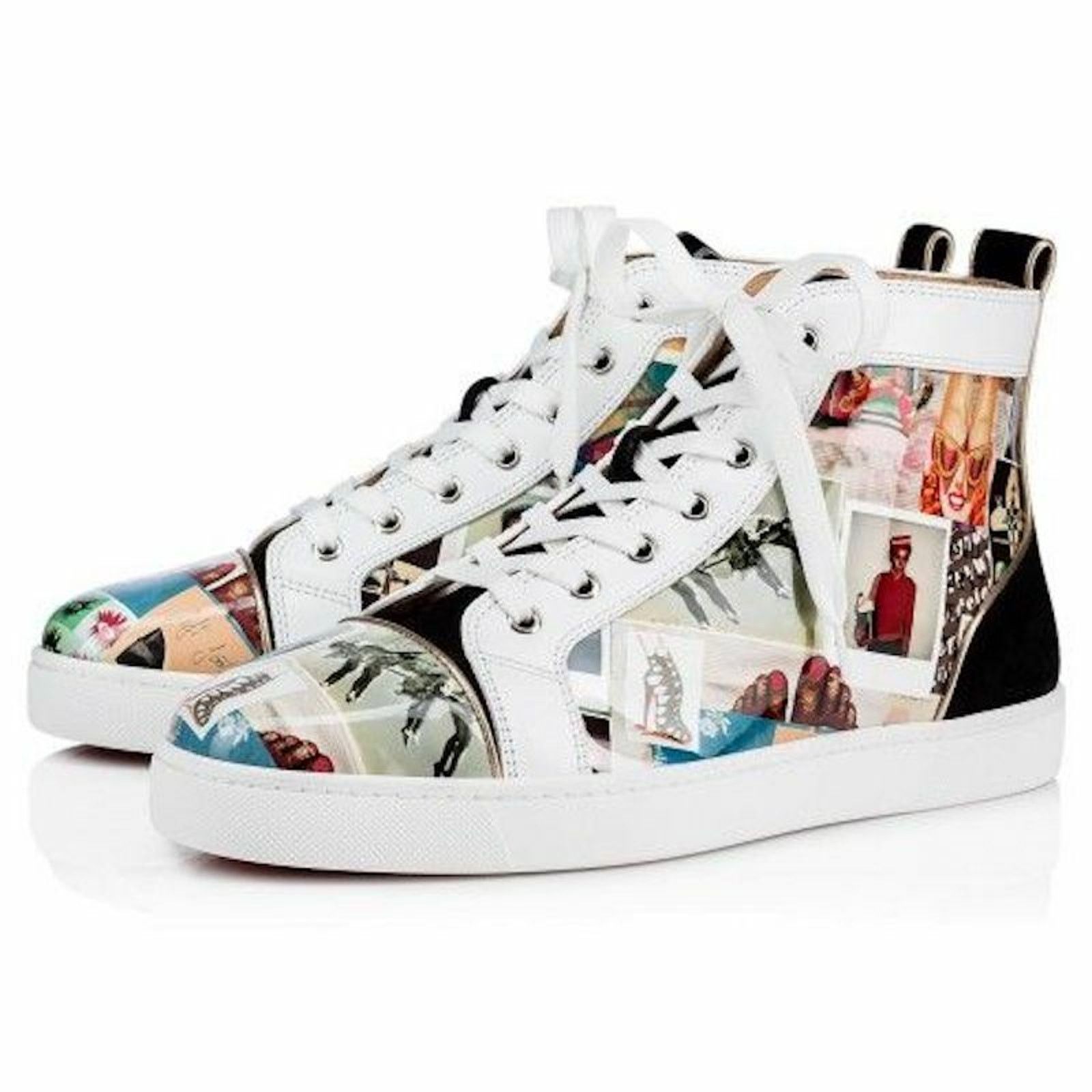 Christian Louboutin Christian Louboutin Mens Louis Orlato Flat Patent Collage Size US 7 / EU 40 - 1 Thumbnail