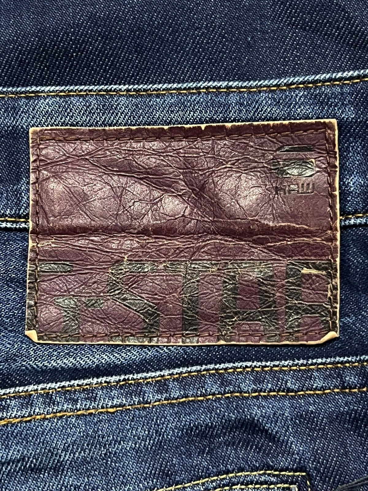 G-Star Vintage G-Star Raw Denim - Faded Wash, Honeycomb Denim Size US 32 / EU 48 - 12 Thumbnail