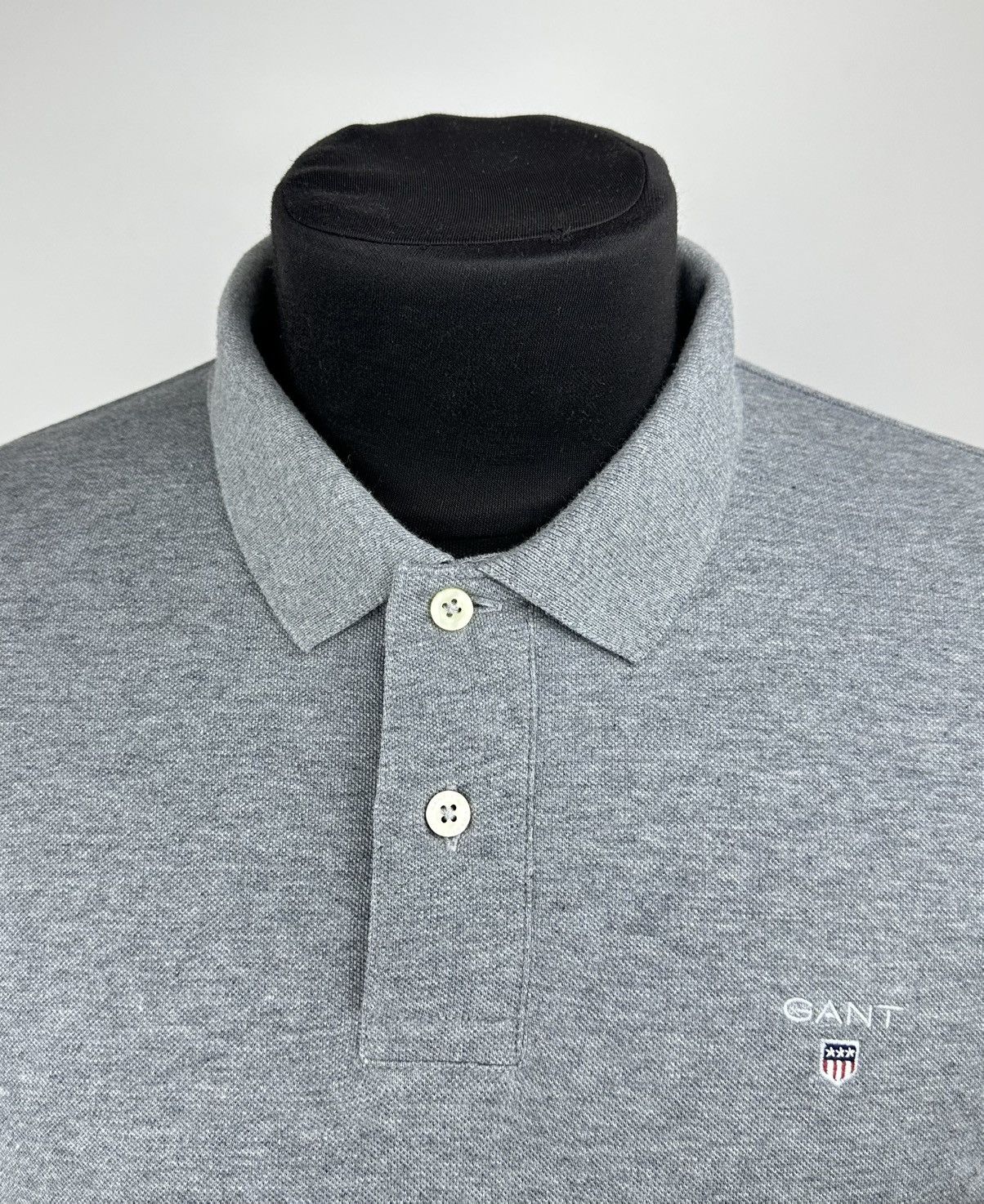Gant GANT Men’s Grey Polo Shirt Short Sleeve Size M Medium Cotton Size US M / EU 48-50 / 2 - 2 Thumbnail