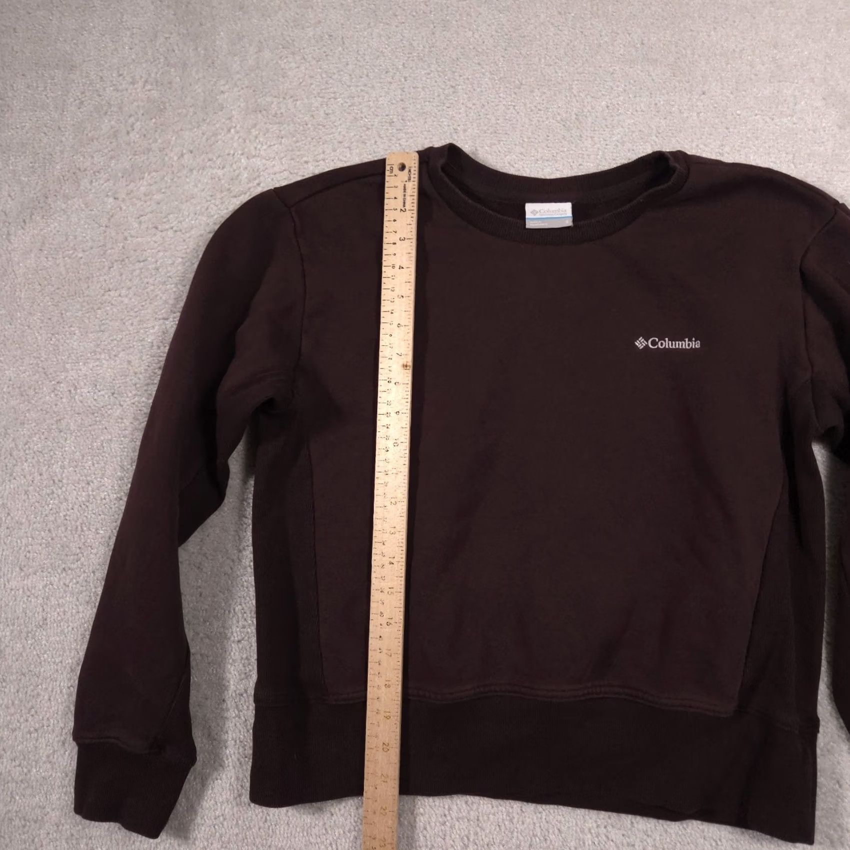Vintage Columbia Womens Sweatshirt Small Maroon Crewneck Pullover Cropped Fit Size S / US 4 / IT 40 - 7 Thumbnail