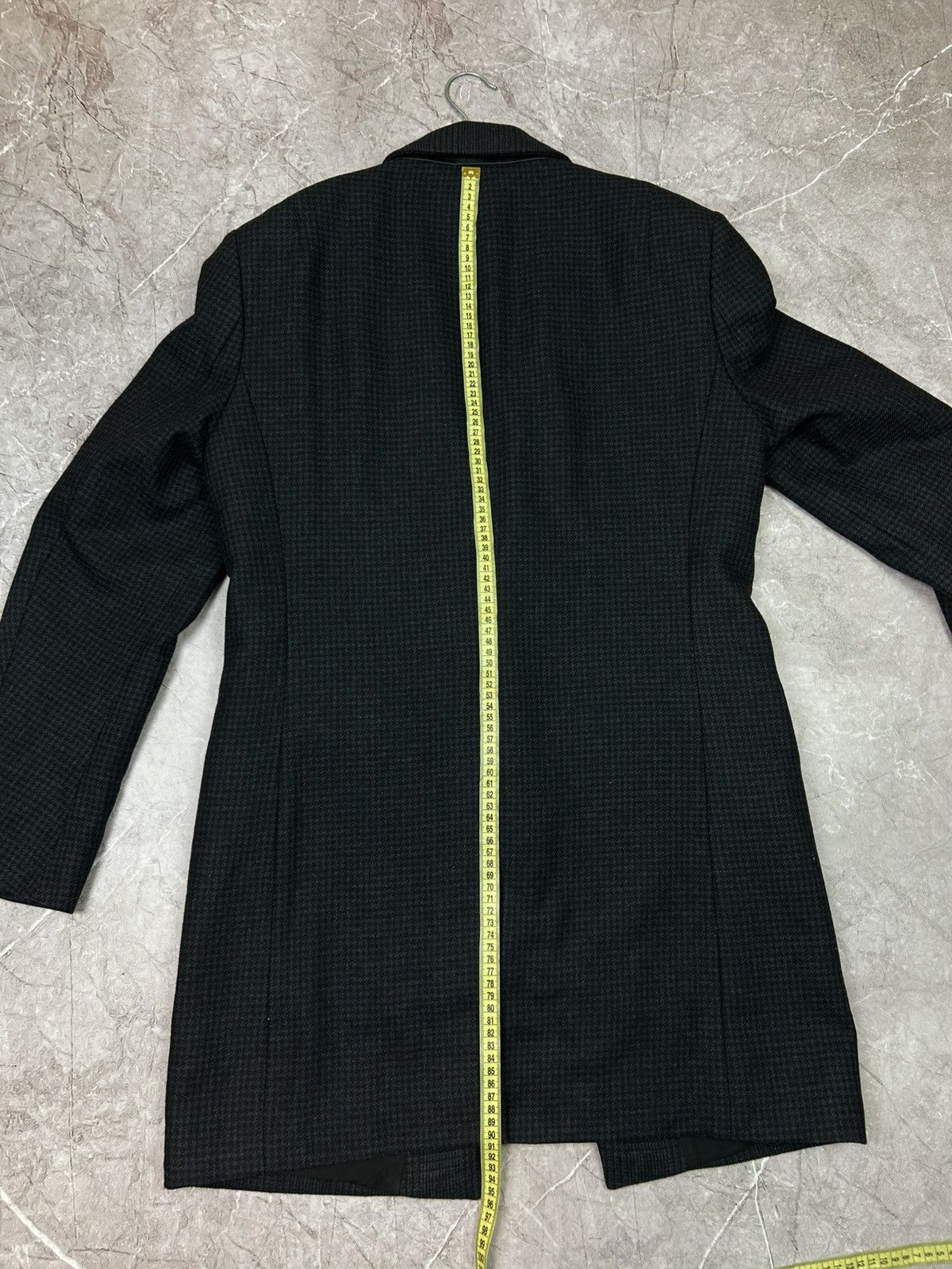 Allsaints All Saints Forty Two Wool Blazer Mens L Coat Leather Trim Size US L / EU 52-54 / 3 - 17 Thumbnail
