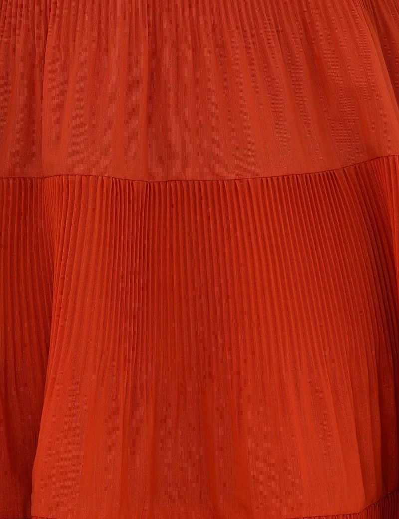 Zimmermann oc11z0226 Pleated Midi Dress In Red Size M / US 6-8 / IT 42-44 - 5 Thumbnail