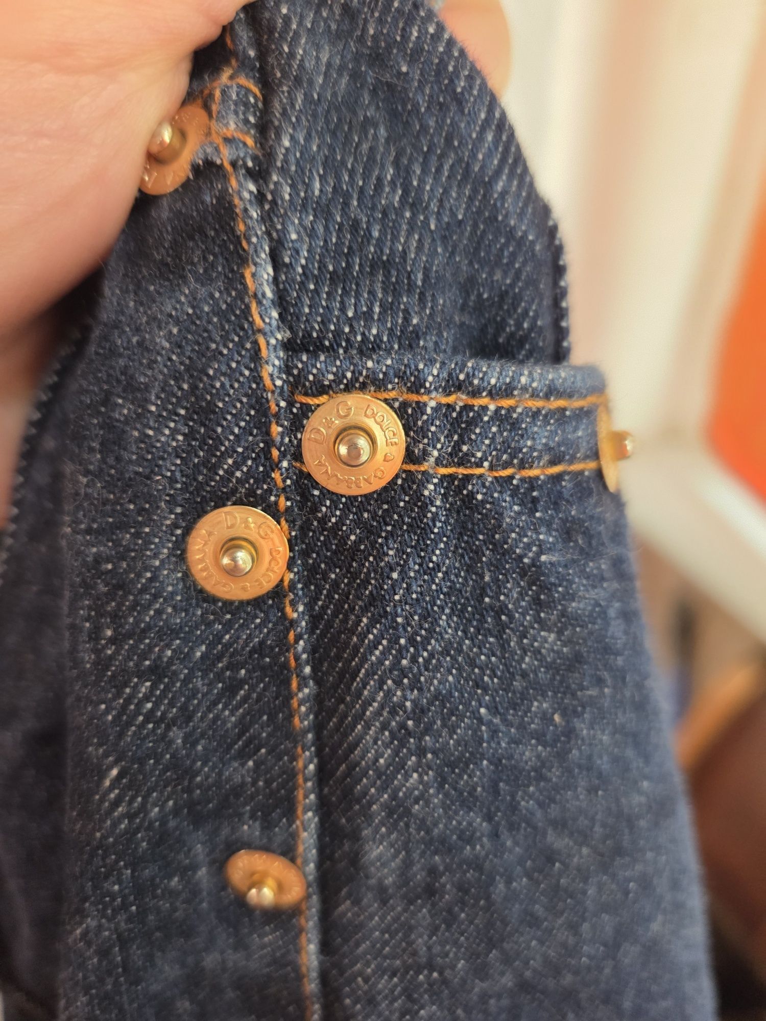Dolce & Gabbana Dolce Gabbana Y2K Denim Skirt Size 28" / US 6 / IT 42 - 8 Thumbnail