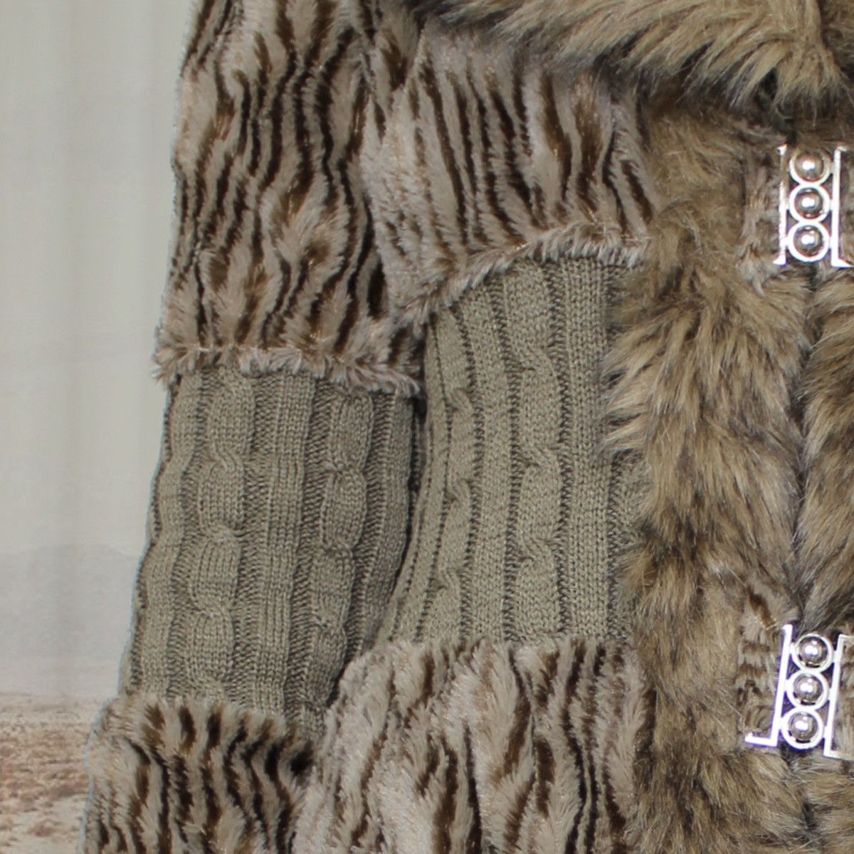 Other 🐯ANIMALIER FAUX FUR🐯 Size L / US 10 / IT 46 - 4 Thumbnail