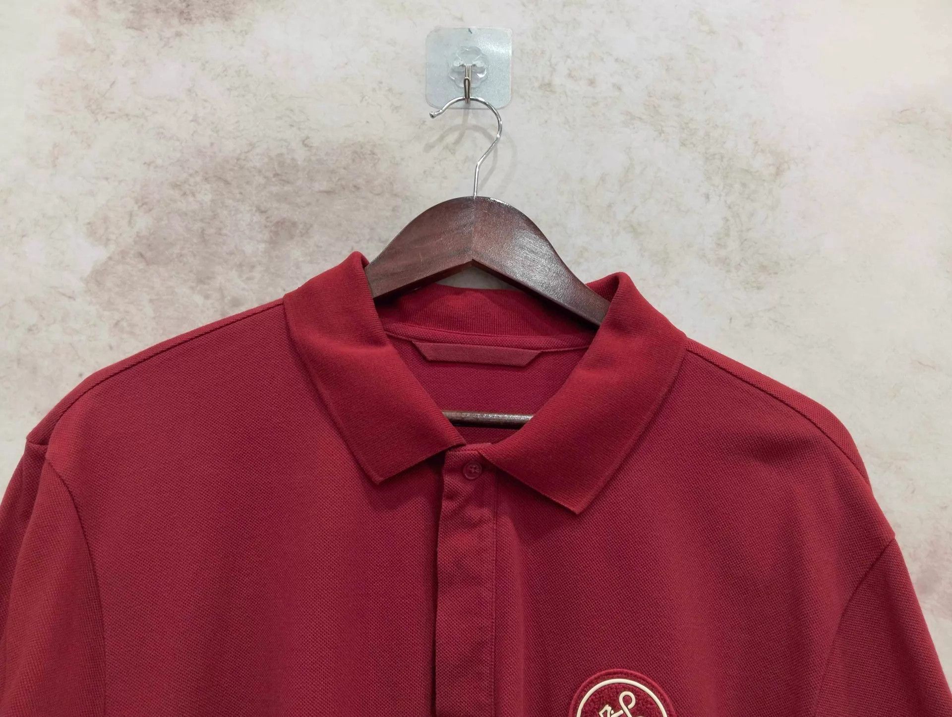 Moncler Moncler Red Logo Polo Shirt XXL Size US XXL / EU 58 / 5 - 4 Thumbnail
