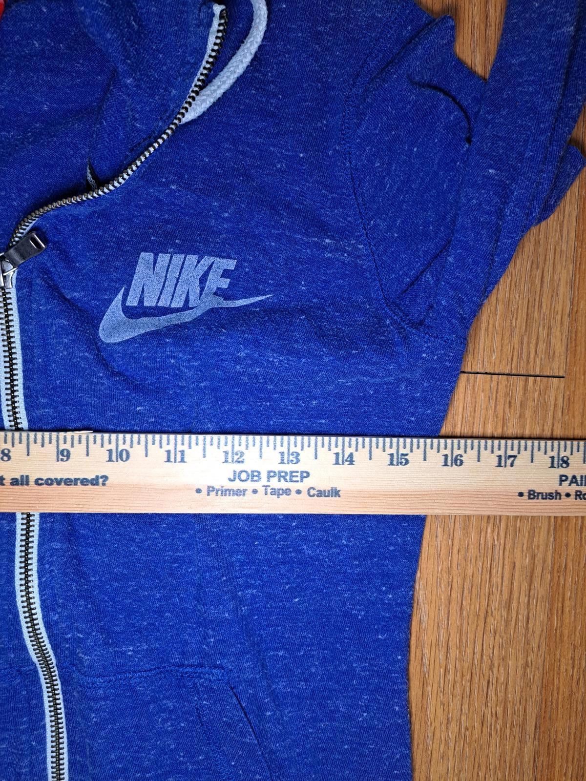 Nike VINTAGE Nike Jacket Womens Small Blue Organic Cotton Hoodie Size S / US 4 / IT 40 - 9 Thumbnail
