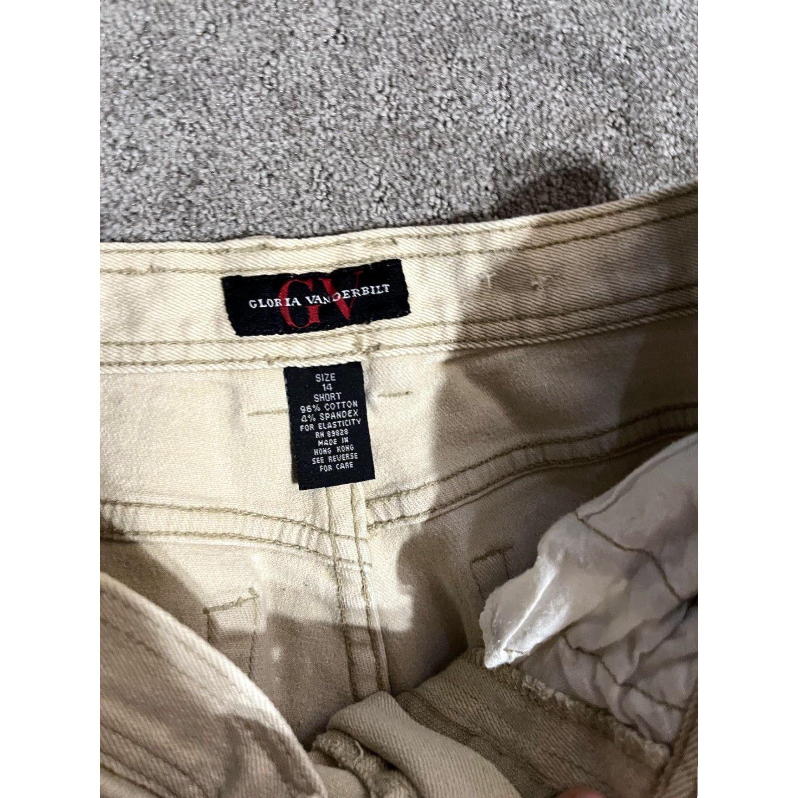 Gloria Vanderbilt Gloria Vanderbilt Jeans Women’s Beige Denim Amanda Straight Leg 14 Short 29 In Inseam Regular L Size 36" / US 14 / IT 50 - 5 Thumbnail