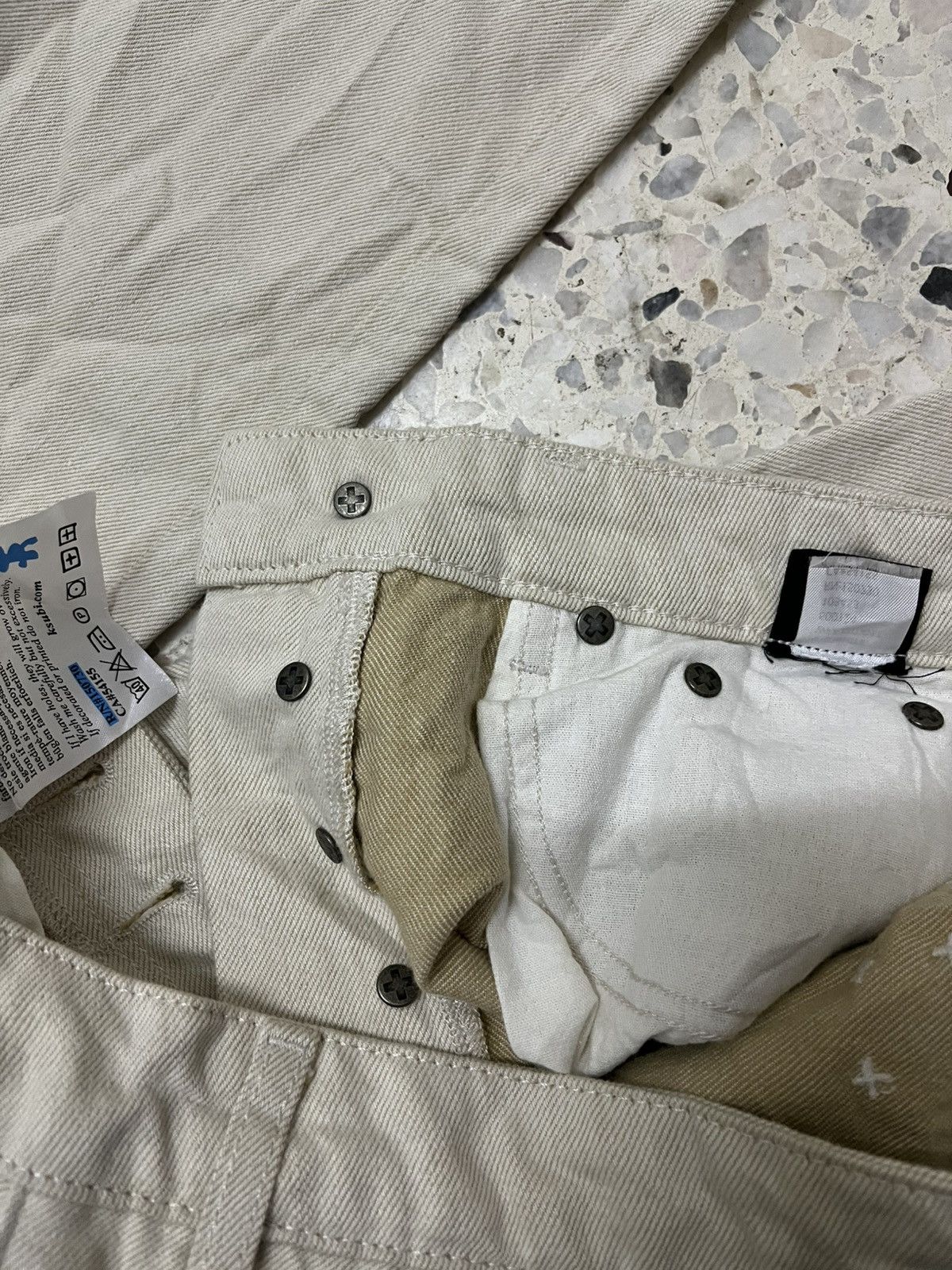 Ksubi Ksubi “Royalty Heroism and The Streets” Beige Jeans Size US 28 / EU 44 - 9 Thumbnail