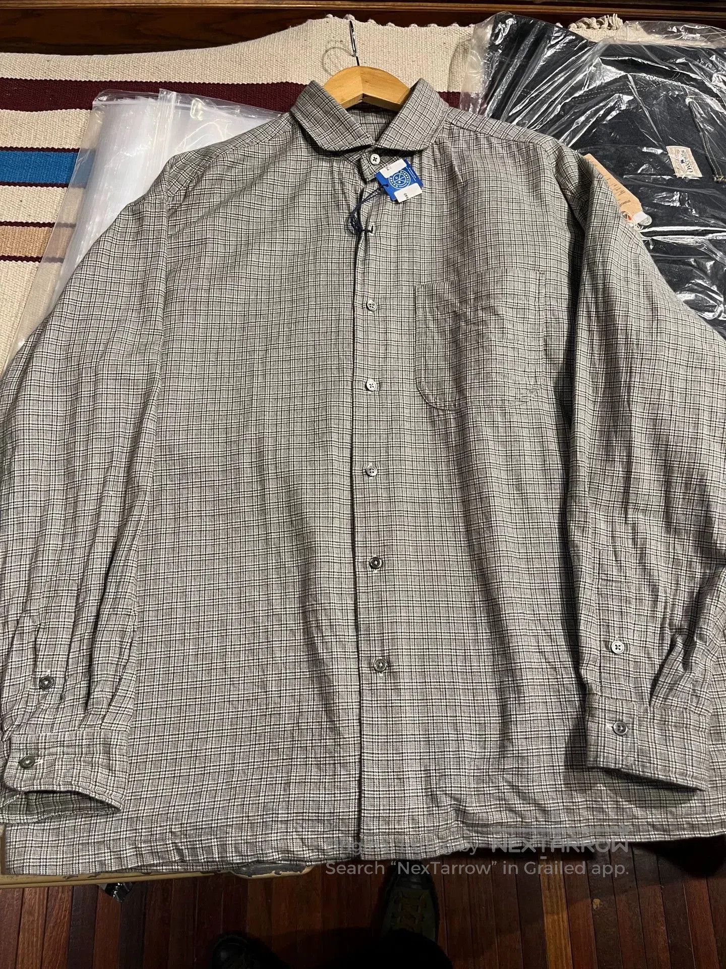 Other Cashmere Cotton Gold Check Shirt. Size US M / EU 48-50 / 2 - 1 Thumbnail