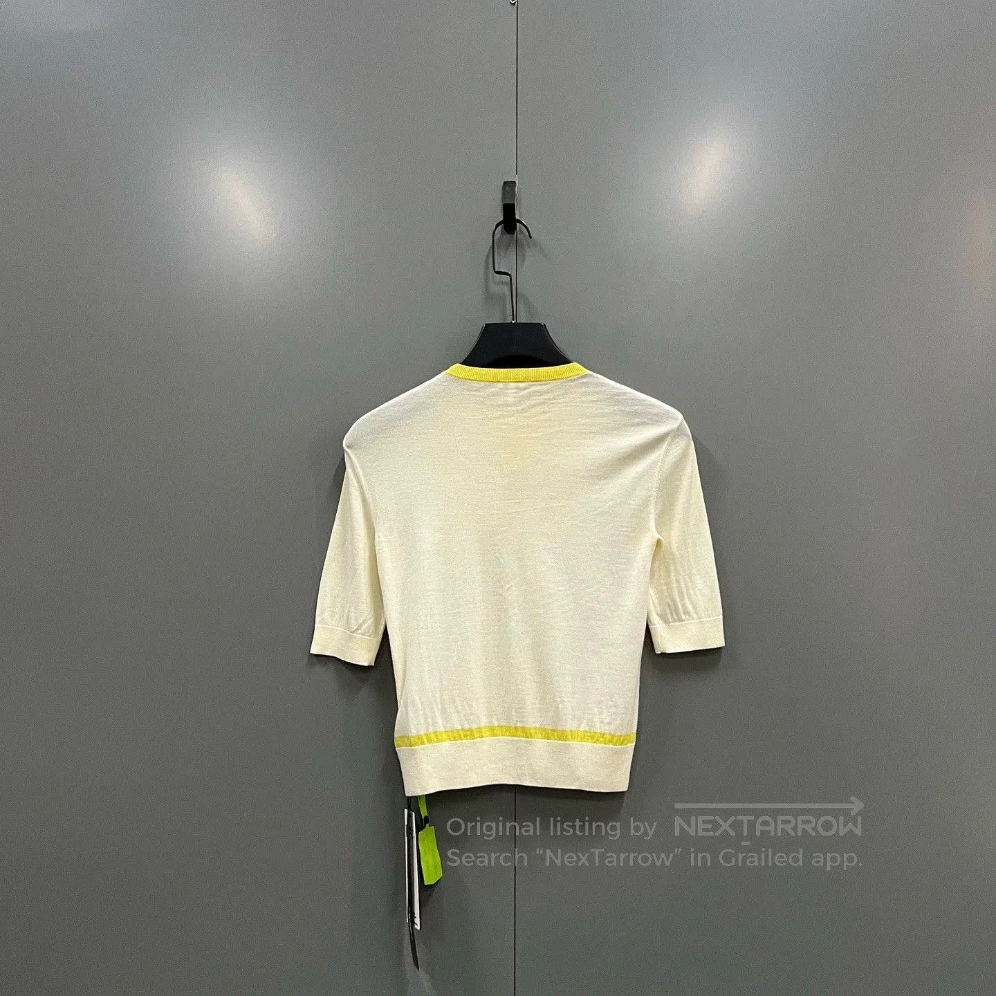 Loewe LOEWE Embroidered Knit Short Sleeve Top. Size XS / US 0-2 / IT 36-38 - 2 Thumbnail
