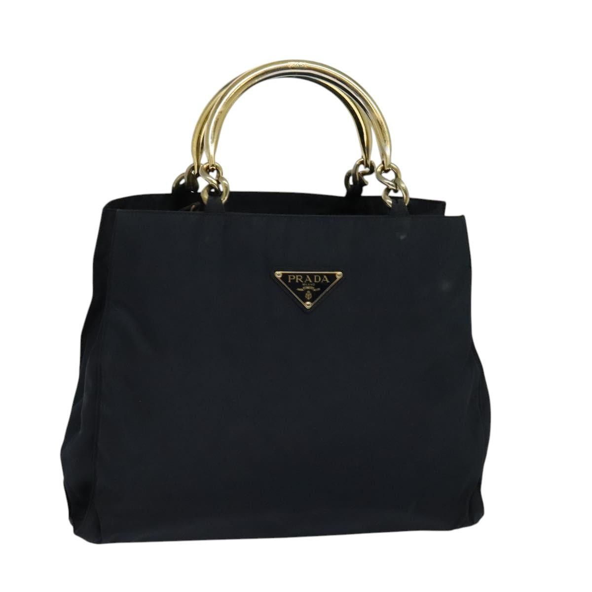 Prada PRADA Tote Bag Nylon Navy Gold Size ONE SIZE - 1 Thumbnail