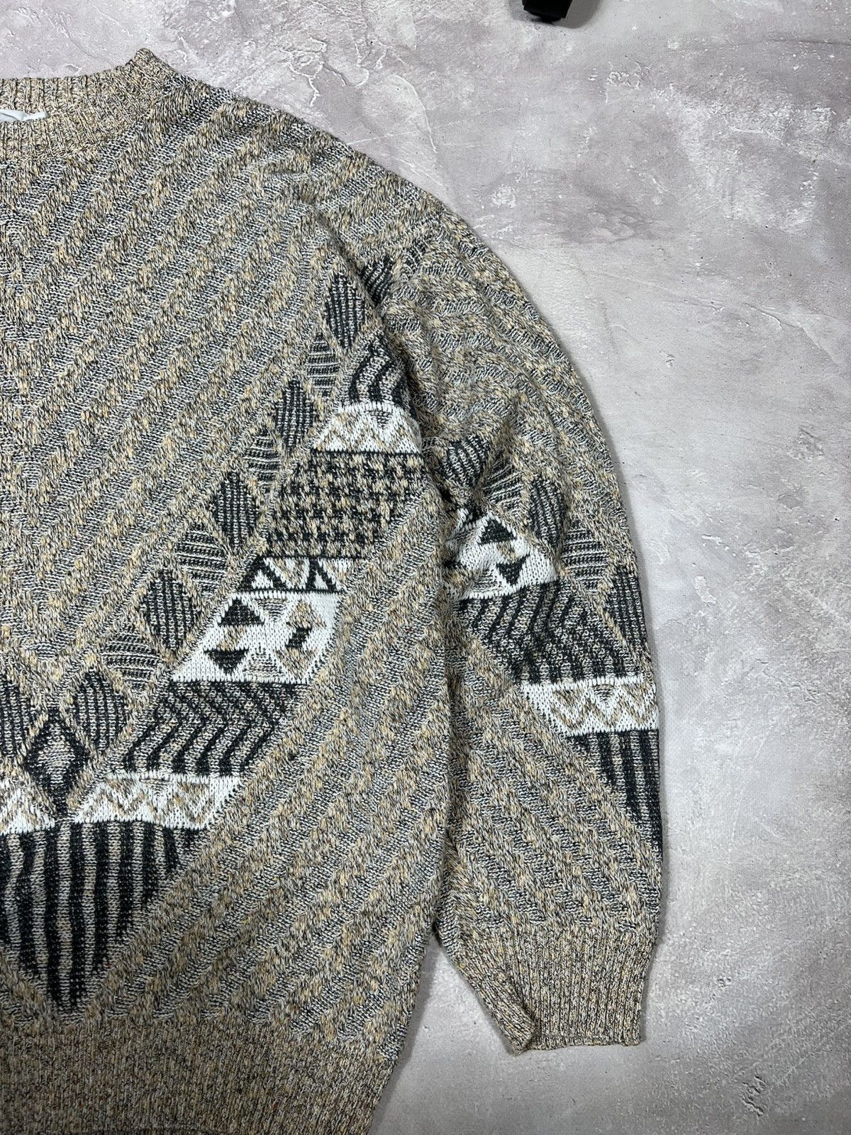 Vintage Vintage 90s Polo Ralph Lauren Style Baggy Pattern Sweater Size US XL / EU 56 / 4 - 4 Thumbnail