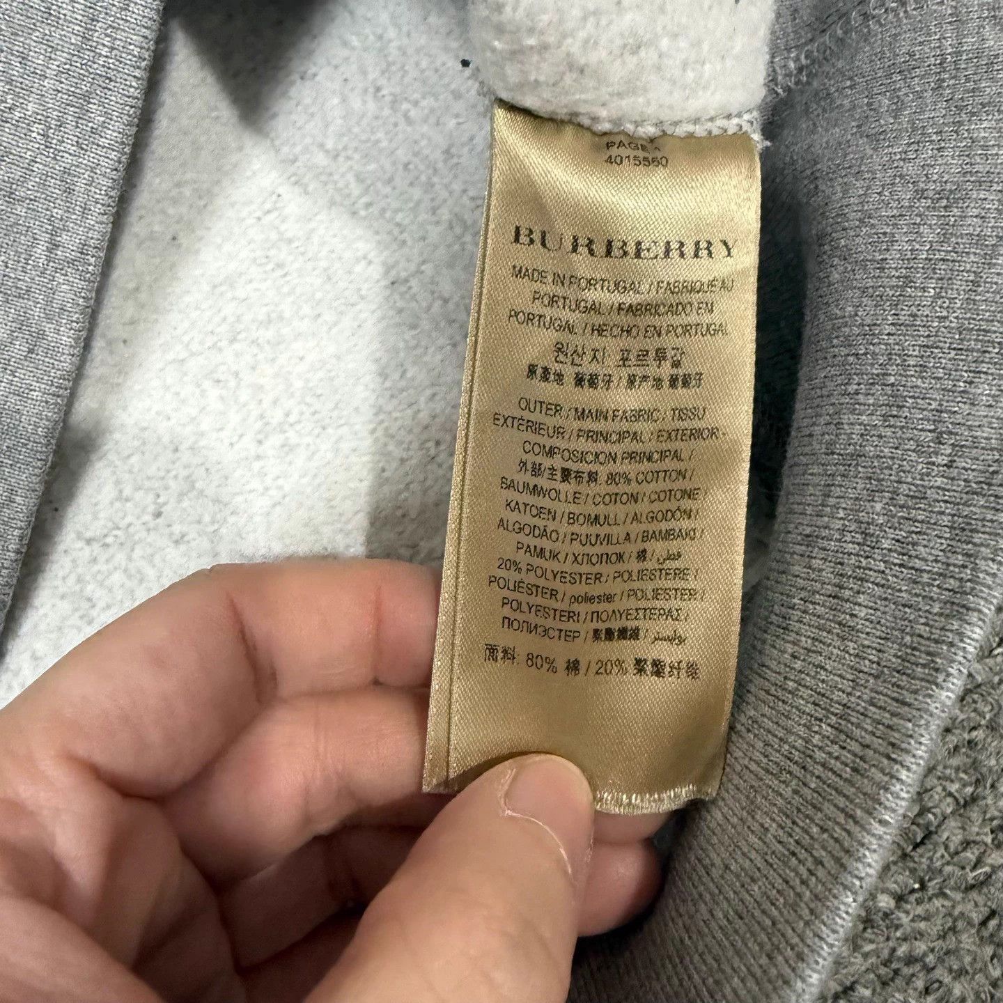Burberry Burberry Gray Logo Zip Jacket L 99 New Size US L / EU 52-54 / 3 - 4 Thumbnail