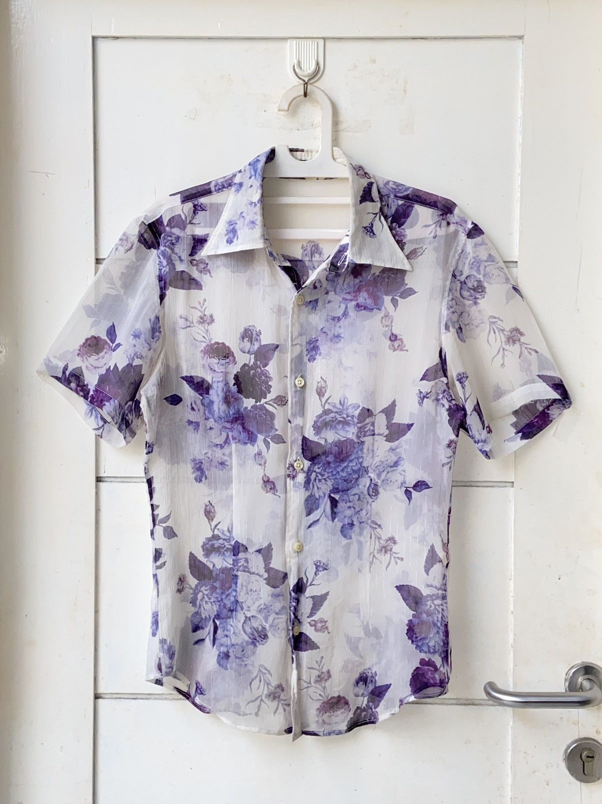 Tornado Mart TORNADO MART Flower Patterned Mesh Shirt Size US S / EU 44-46 / 1 - 10 Thumbnail