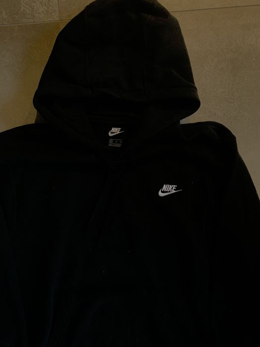 Nike nike black hoodie embroidered logo grailed