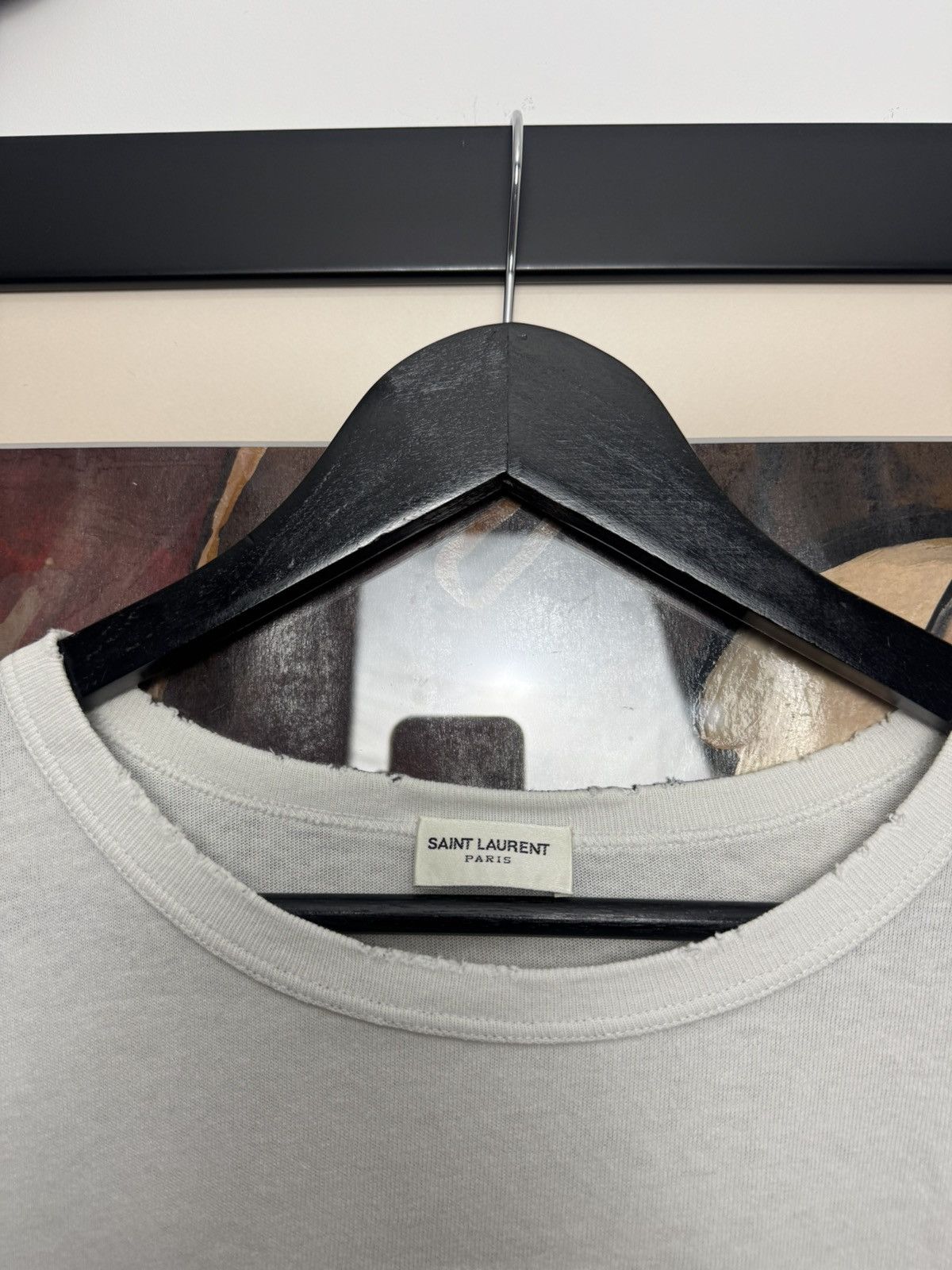 Hedi Slimane × Saint Laurent Paris Saint Laurent Paris Tee SLP Hedi Slimane Big Back Logo Size US S / EU 44-46 / 1 - 3 Thumbnail