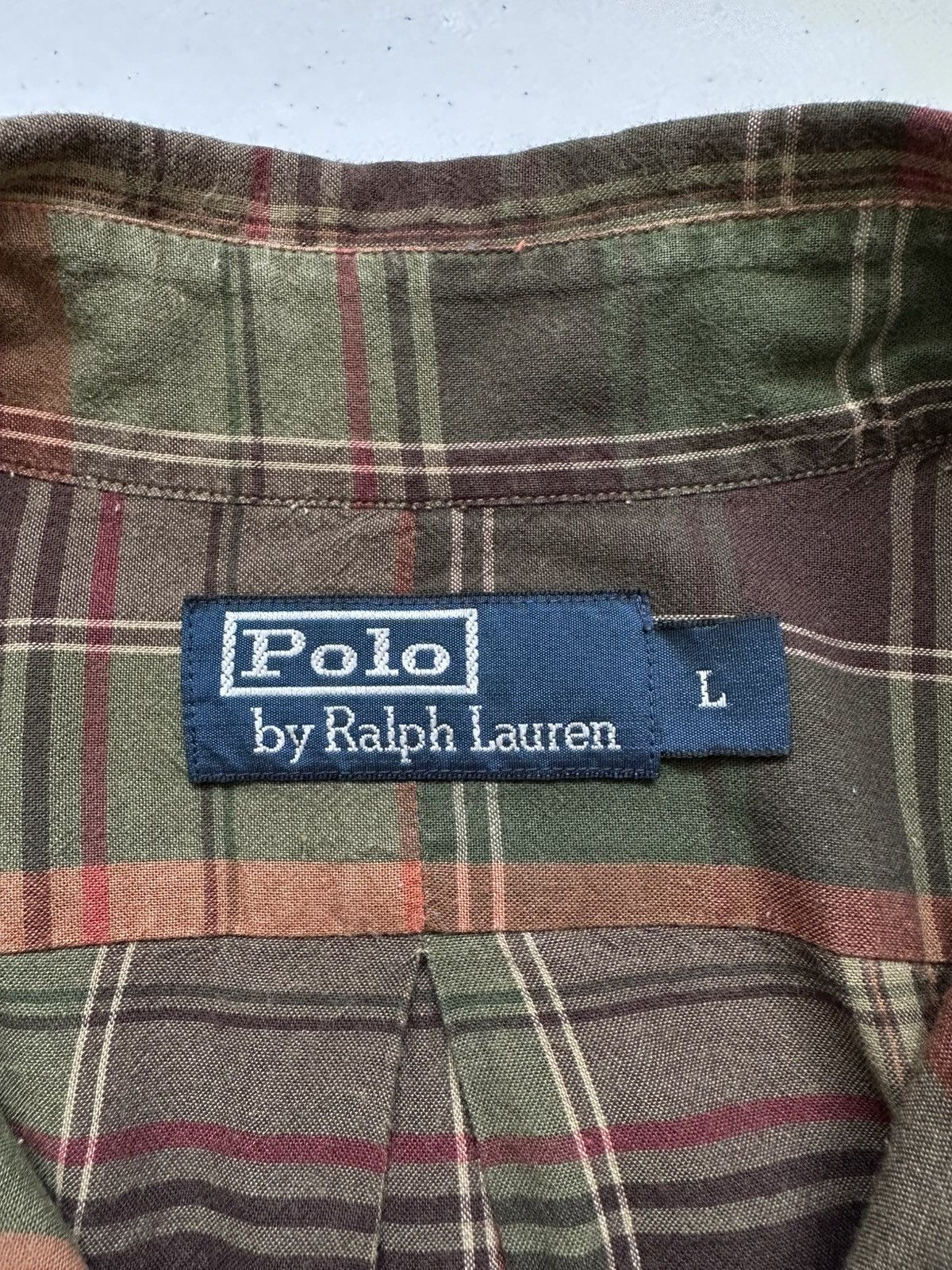 Polo Ralph Lauren × Vintage Vintage Y2k Polo Ralph Lauren Check Button Up Shirt Size US L / EU 52-54 / 3 - 8 Thumbnail