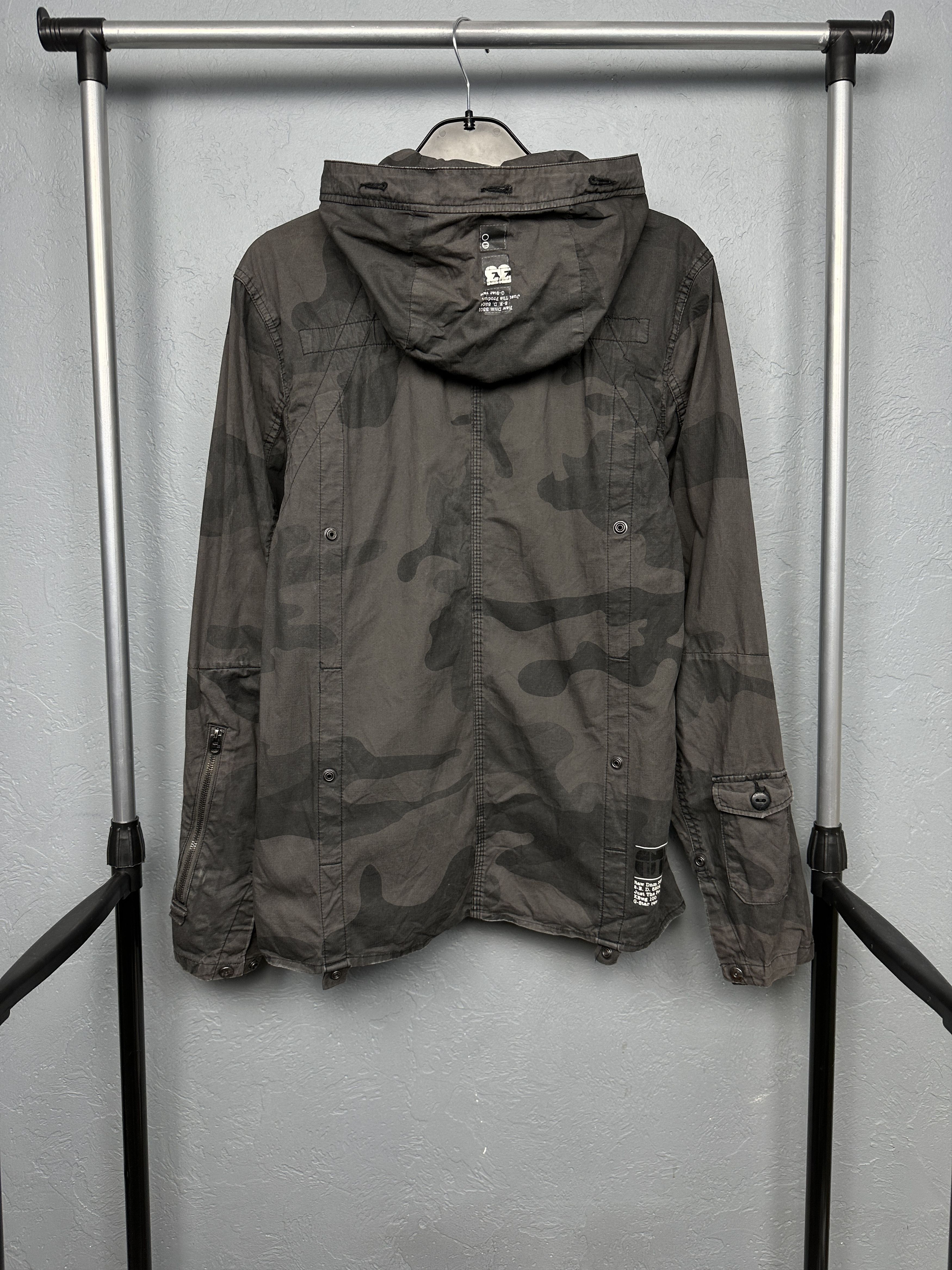 G-Star G Star Raw Mens New Blan Hooded Camo Overshirt Jacket Size US L / EU 52-54 / 3 - 7 Thumbnail