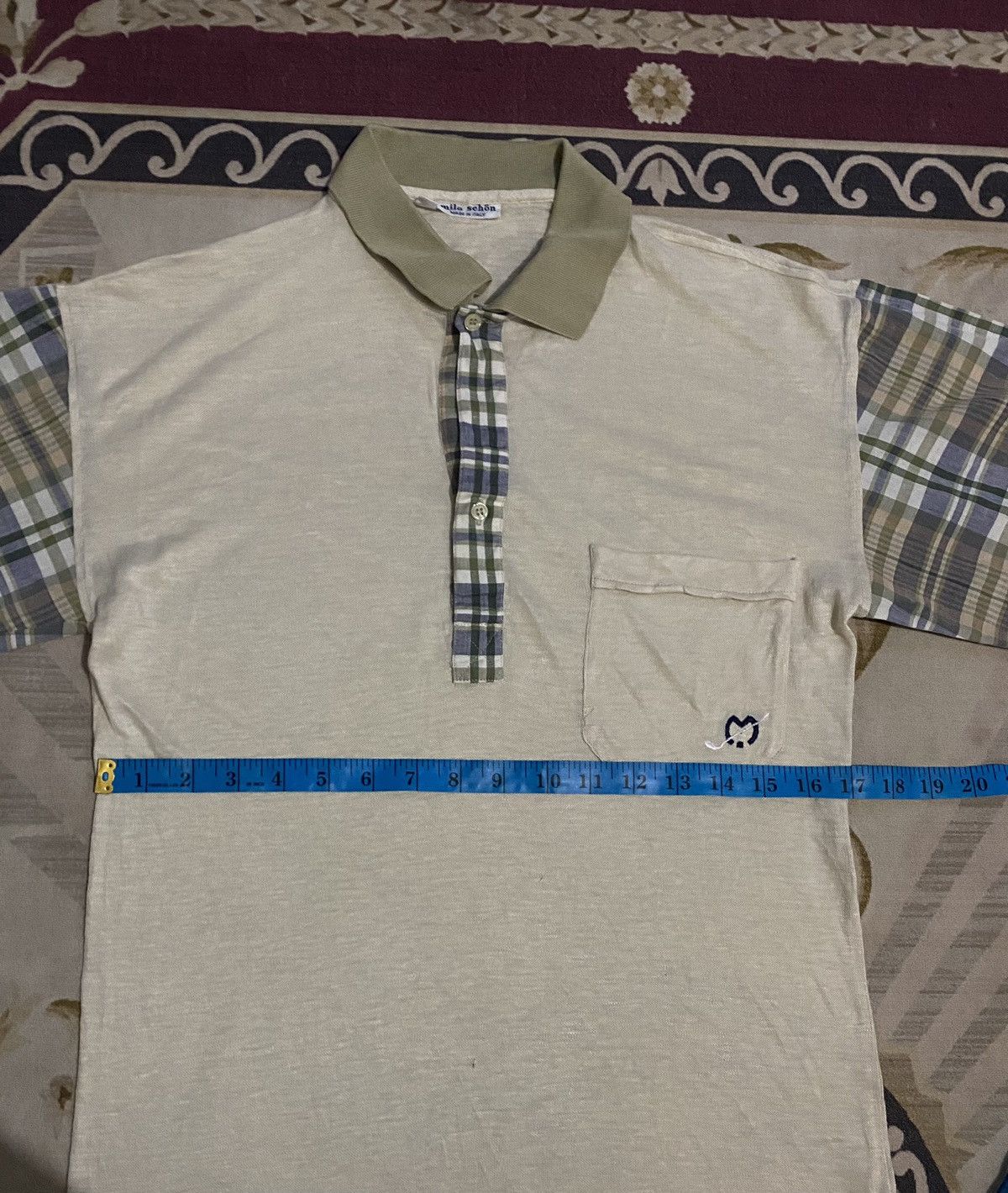 Japanese Brand Vintage Japanese Brand Mila Schon Sport Polo Size US S / EU 44-46 / 1 - 7 Thumbnail