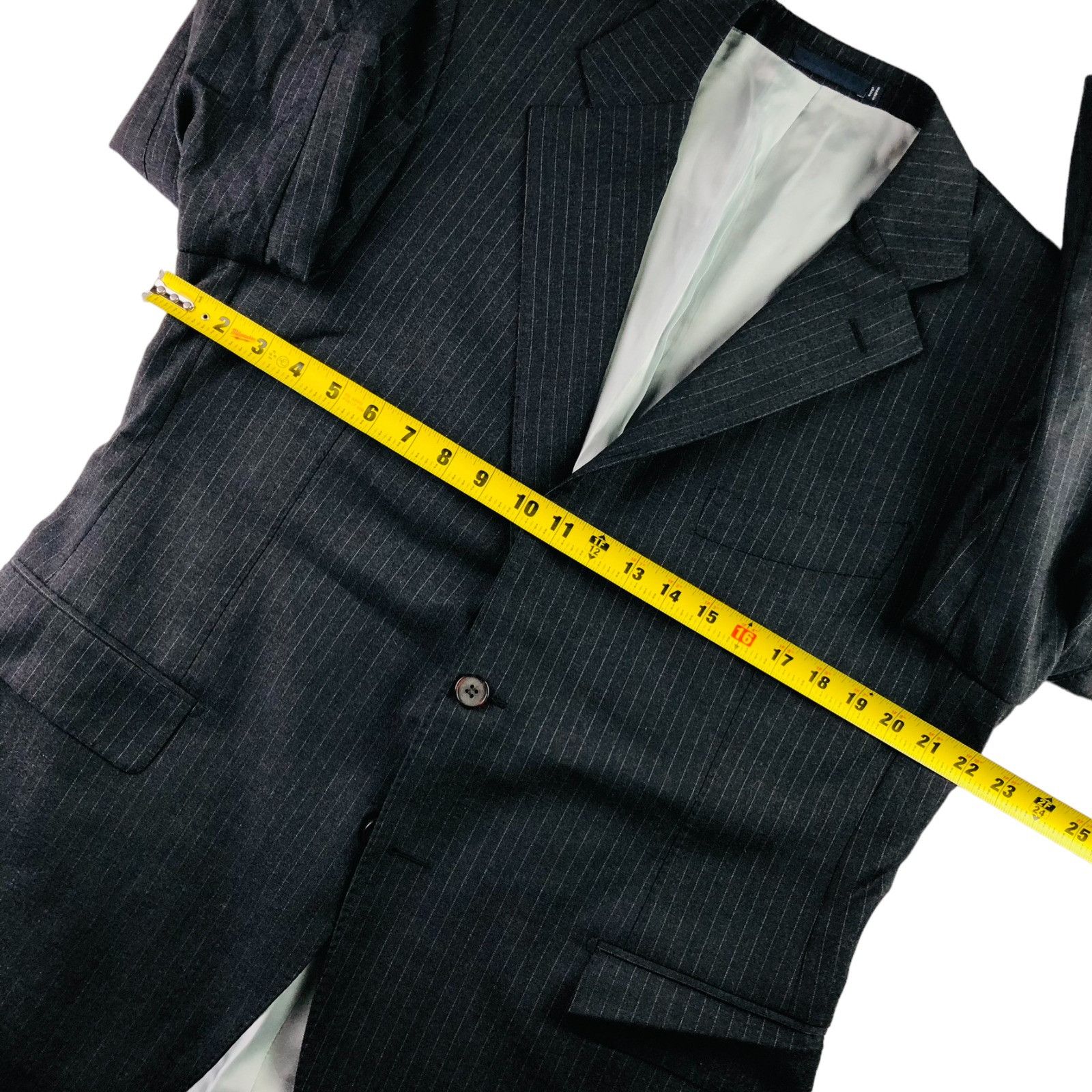Suitsupply Suitsupply Men's Lazio Slim Super 110's Blazer/Jacket Gray P Size 46S - 9 Thumbnail