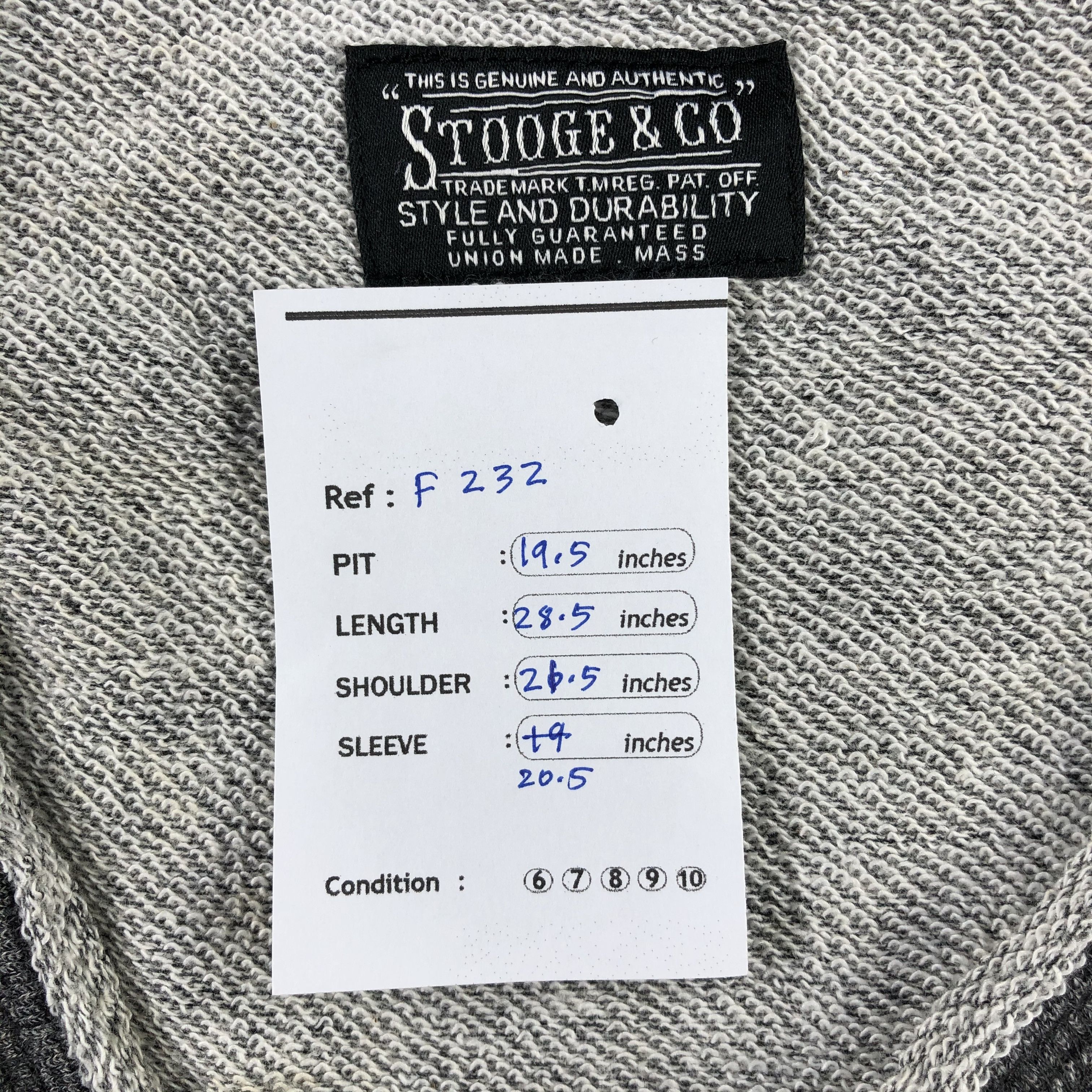 Japanese Brand Stooge & Co Thrashed Jumper Grey Sweatshirt F232 Size US M / EU 48-50 / 2 - 8 Thumbnail
