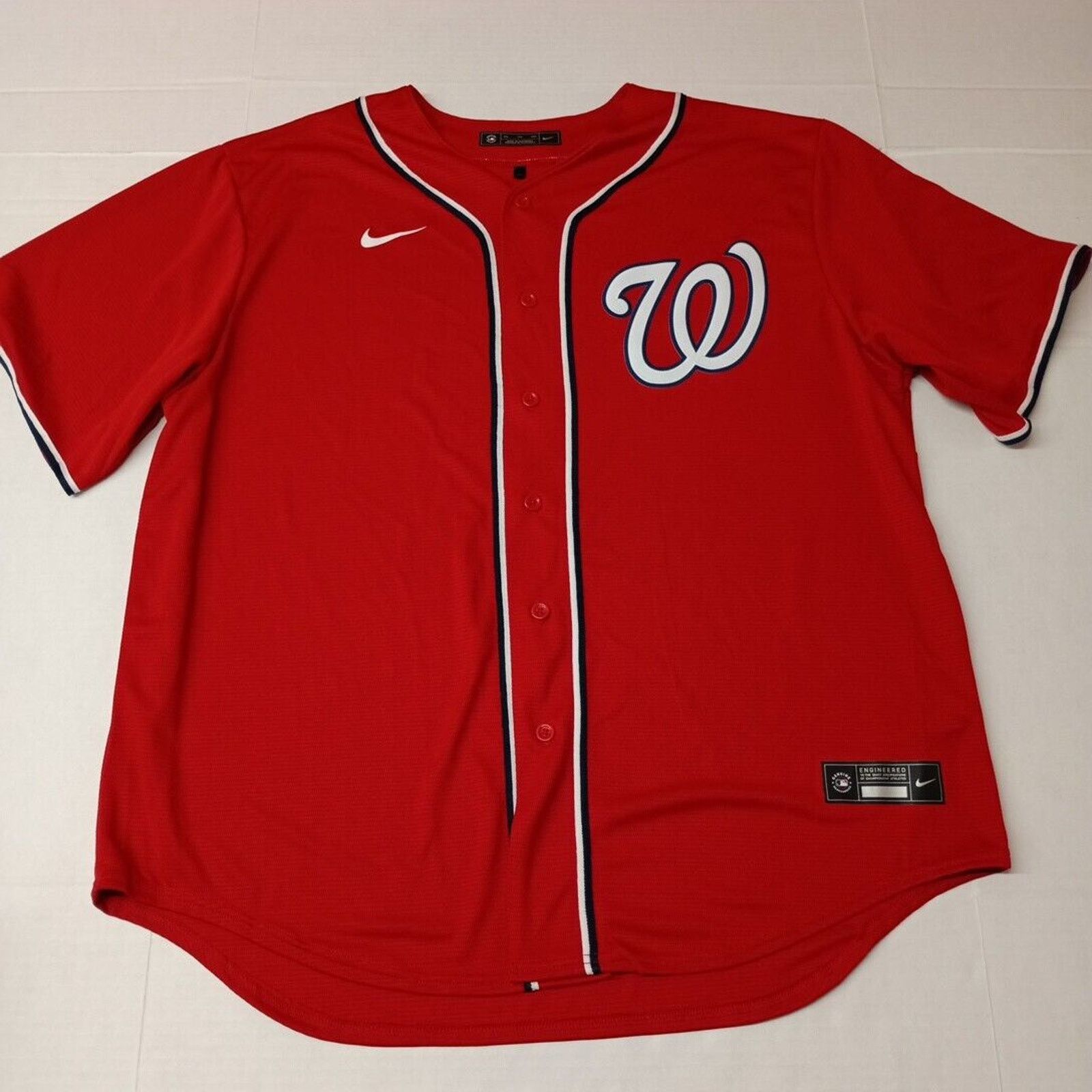 Nike Nike Washington Nationals Jersey Men's 2XL Red MLB NWOT Size US XXL / EU 58 / 5 - 1 Thumbnail