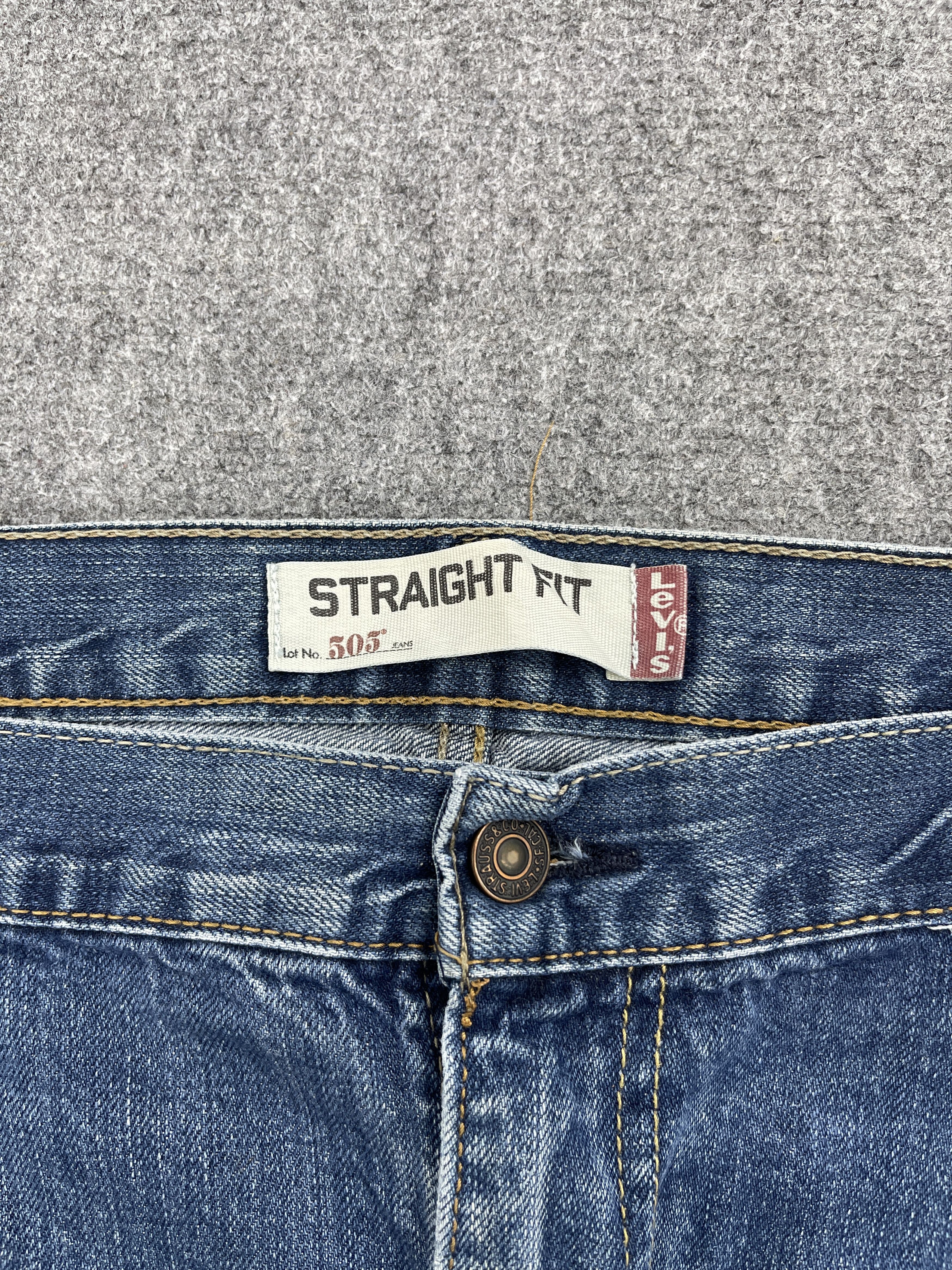 Levi's Vintage Sun Faded Straight Fit Levis 505 Jeans DP2492 Size US 39 - 7 Thumbnail