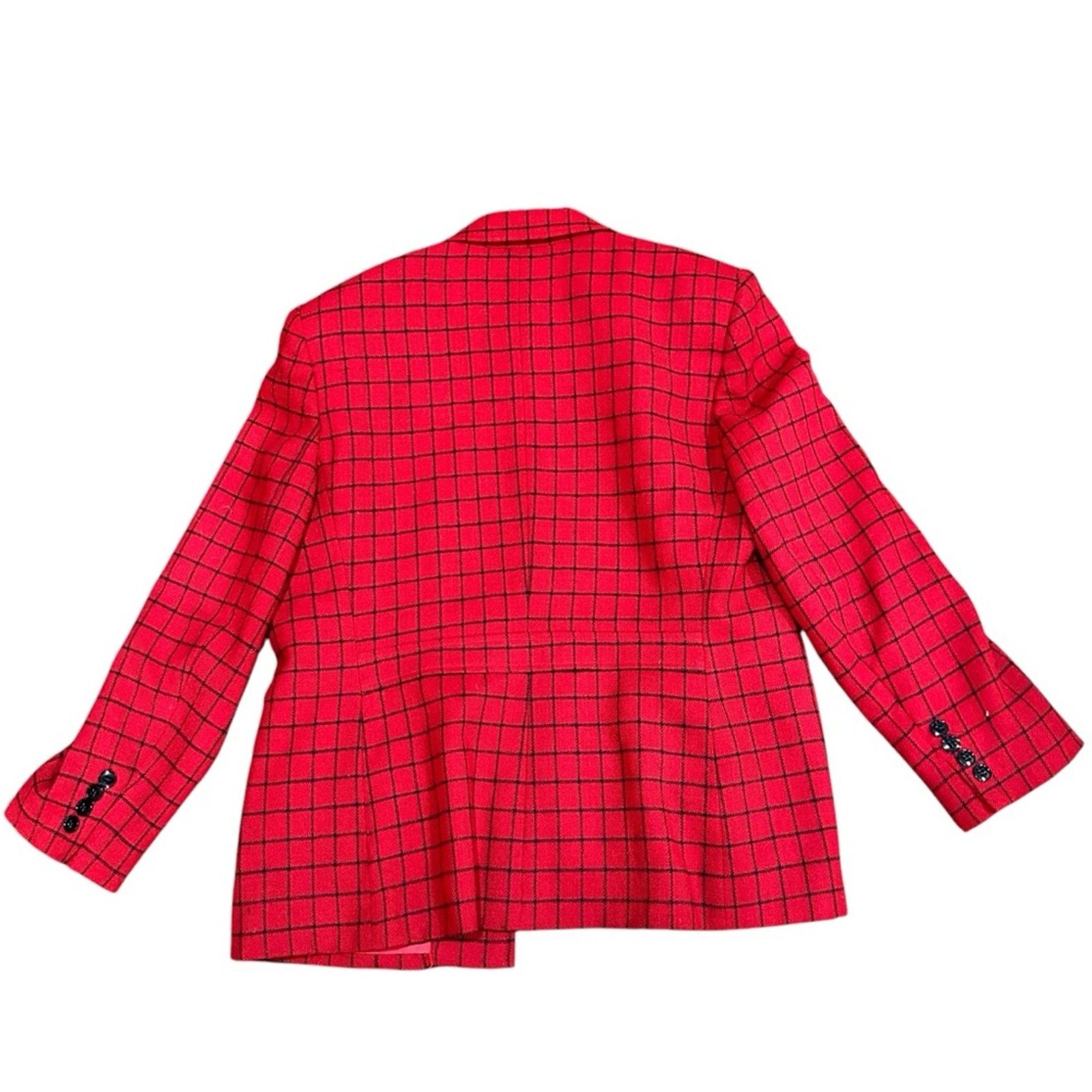 Ralph Lauren Ralph Lauren Wool Coat - Size 12 - Black & Red - Classic Size XL / US 12-14 / IT 48-50 - 5 Thumbnail